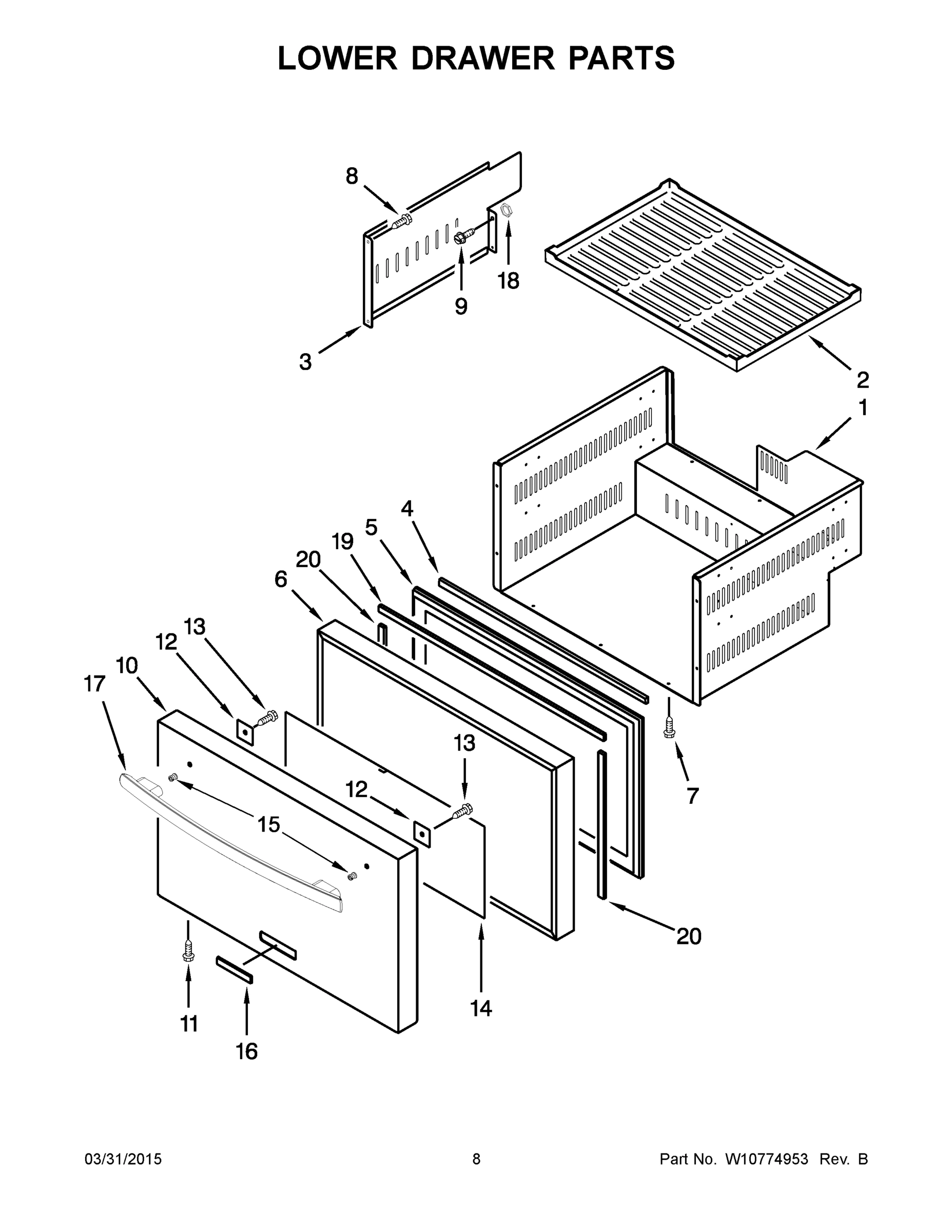 05 - LOWER DRAWER PARTS