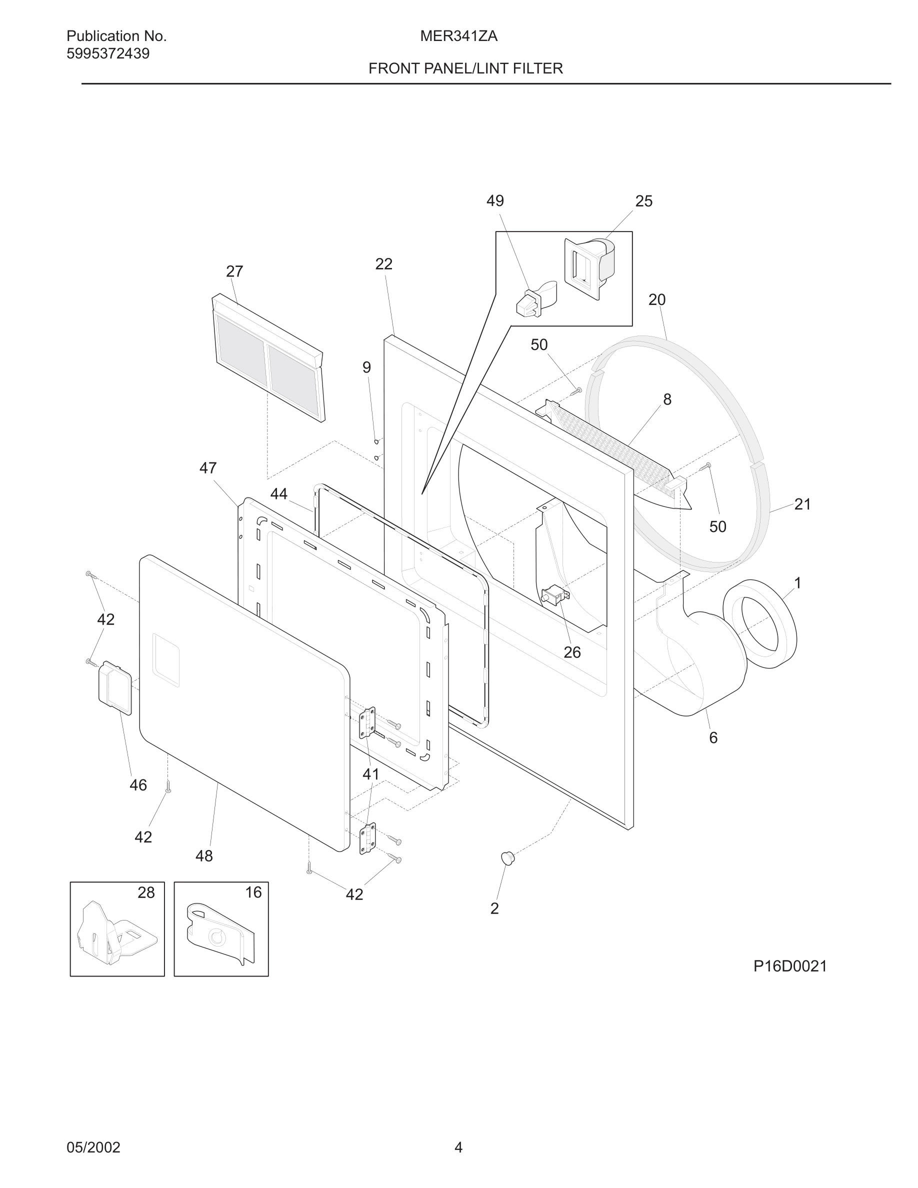 05 - FRONT PANEL/LINT FILTER
