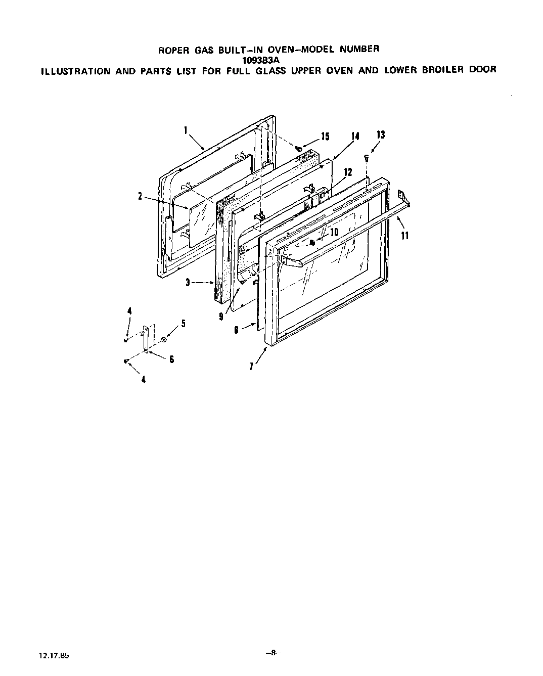 06 - FULL GLASS UPPER OVEN AND LOWER BROILER