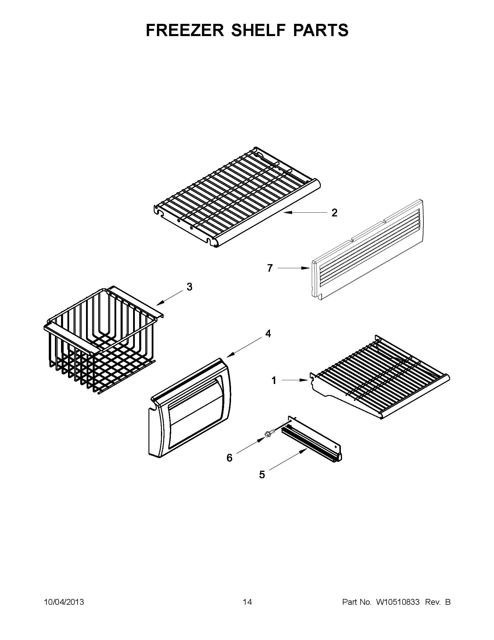 08 - FREEZER SHELF PARTS