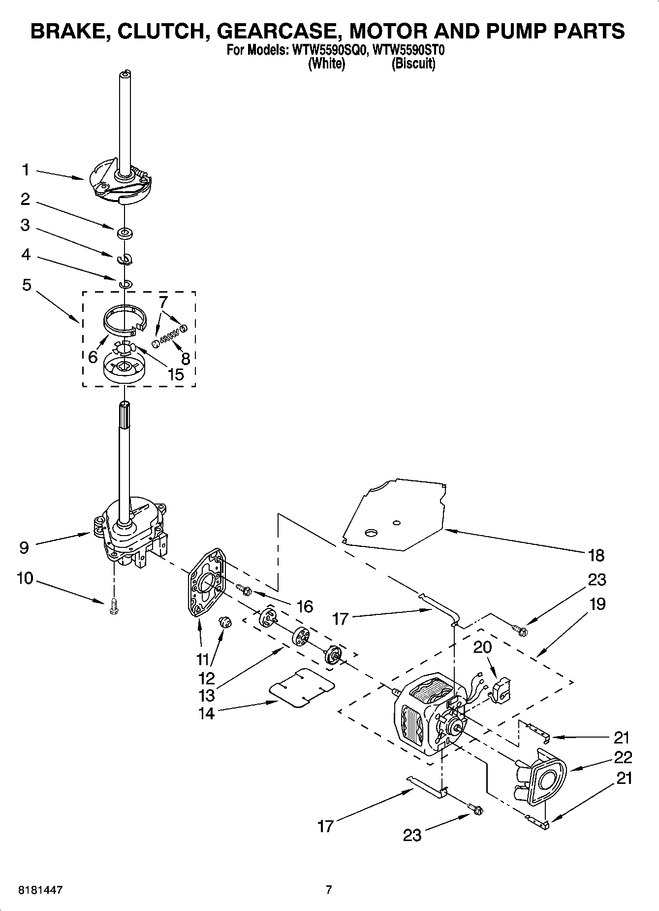 04 - BRAKE, CLUTCH, GEARCASE, MOTOR AND PUMP PARTS