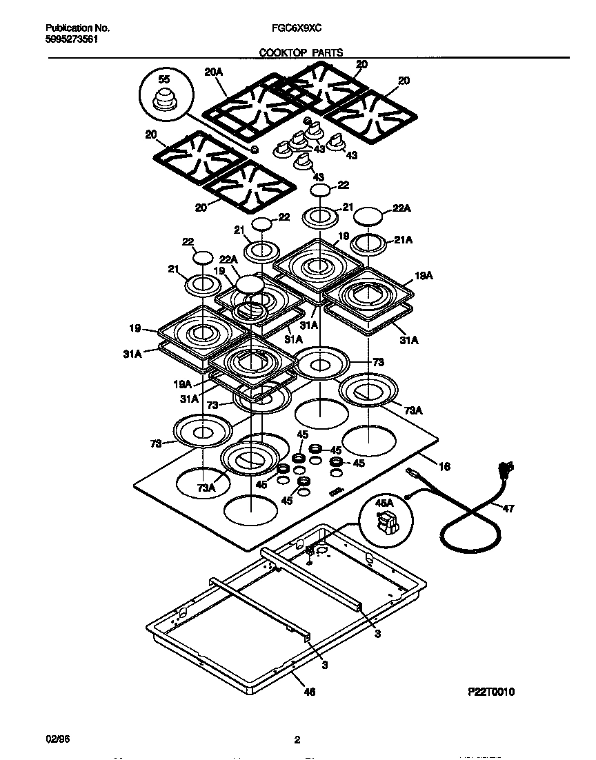 02 - COOKTOP PARTS