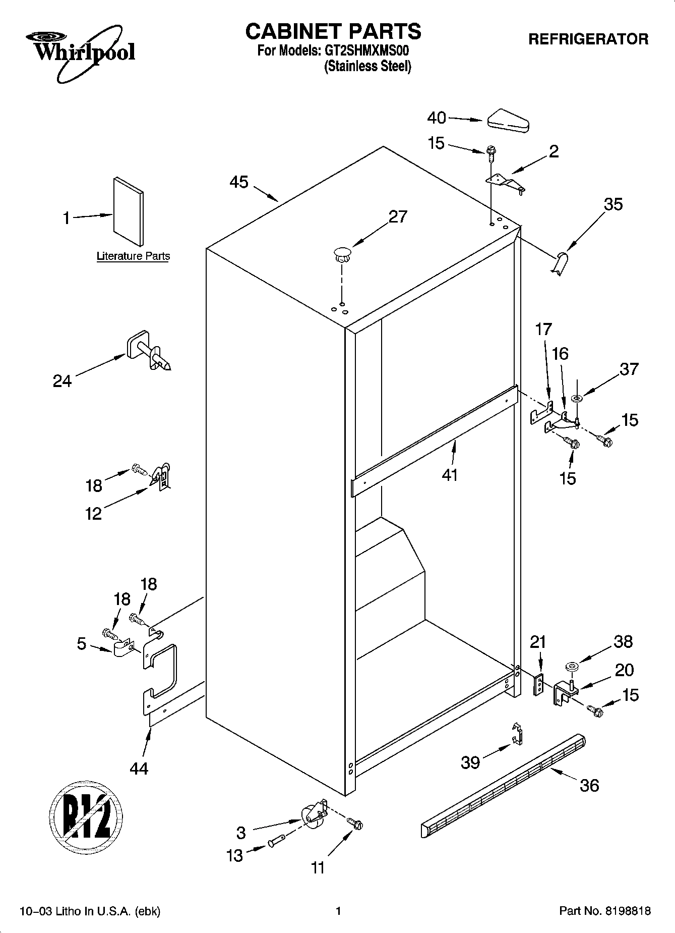 01 - CABINET PARTS
