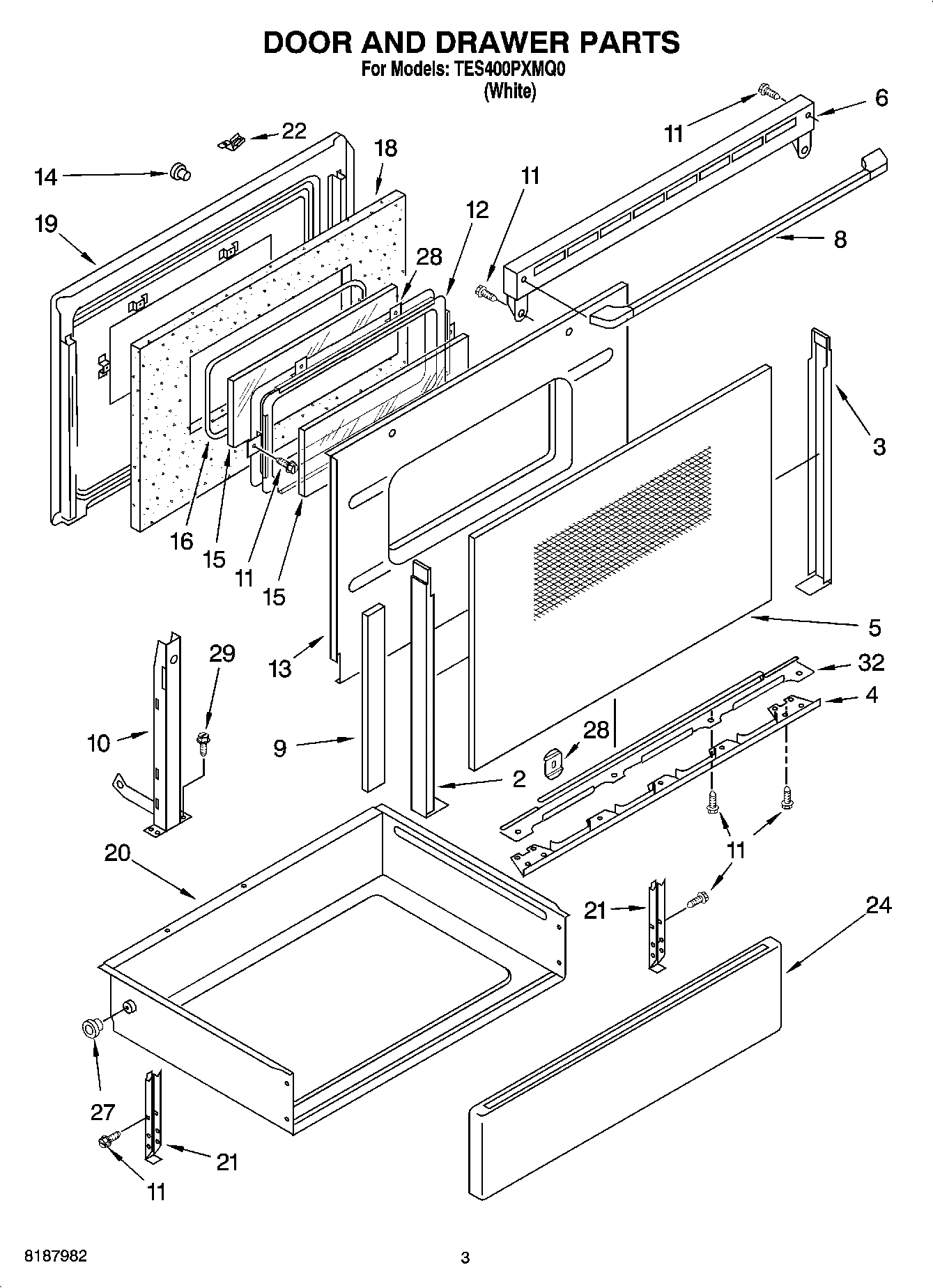 03 - DOOR AND DRAWER PARTS
