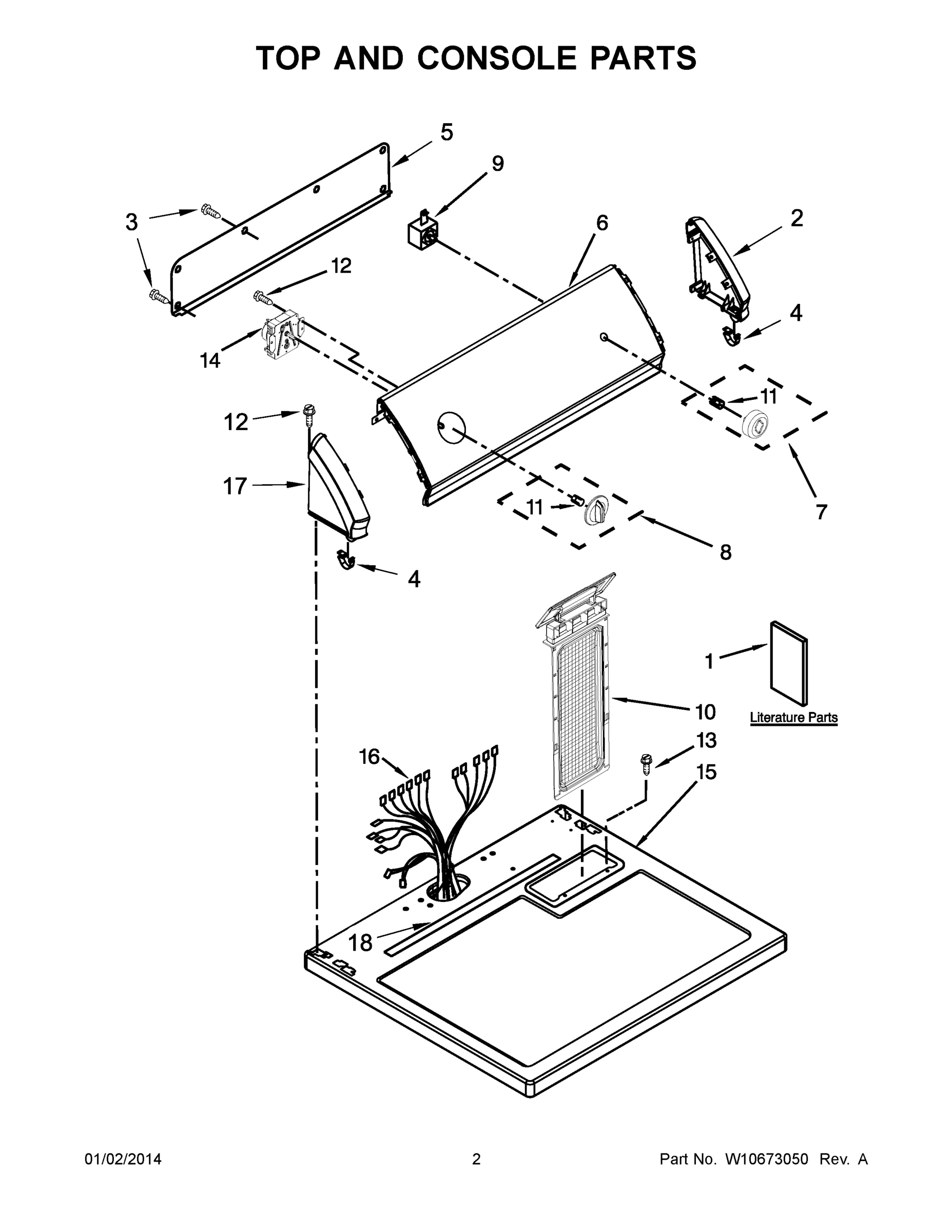 02 - TOP AND CONSOLE PARTS