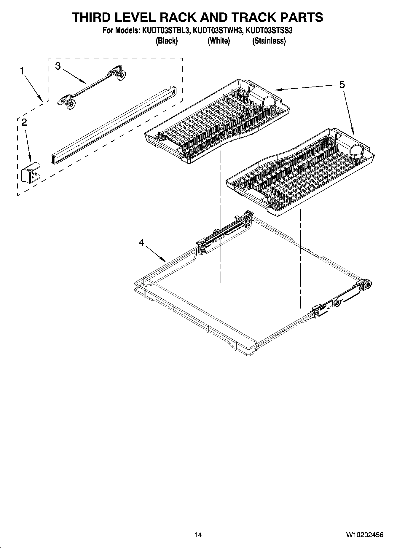 11 - THIRD LEVEL RACK AND TRACK PARTS