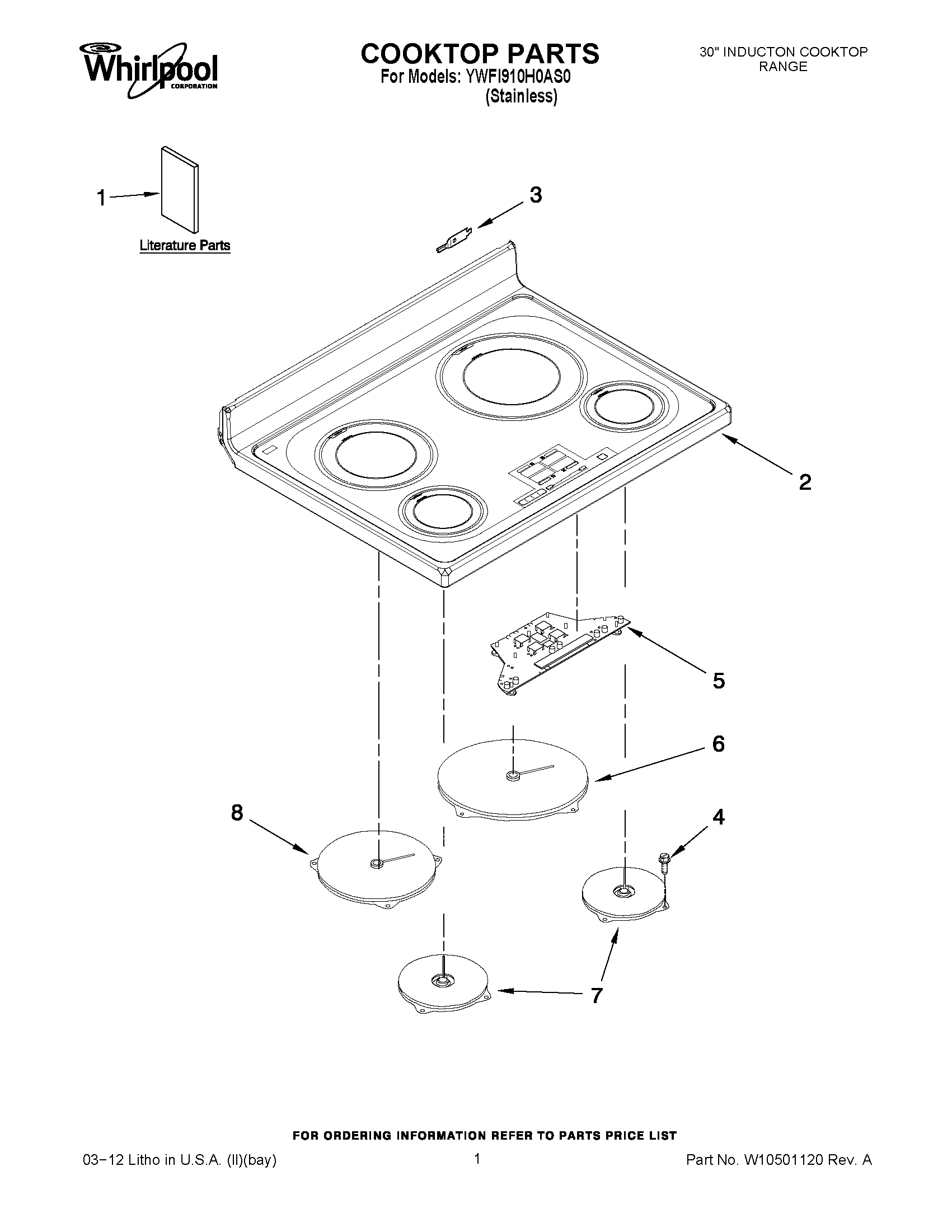 01 - COOKTOP PARTS