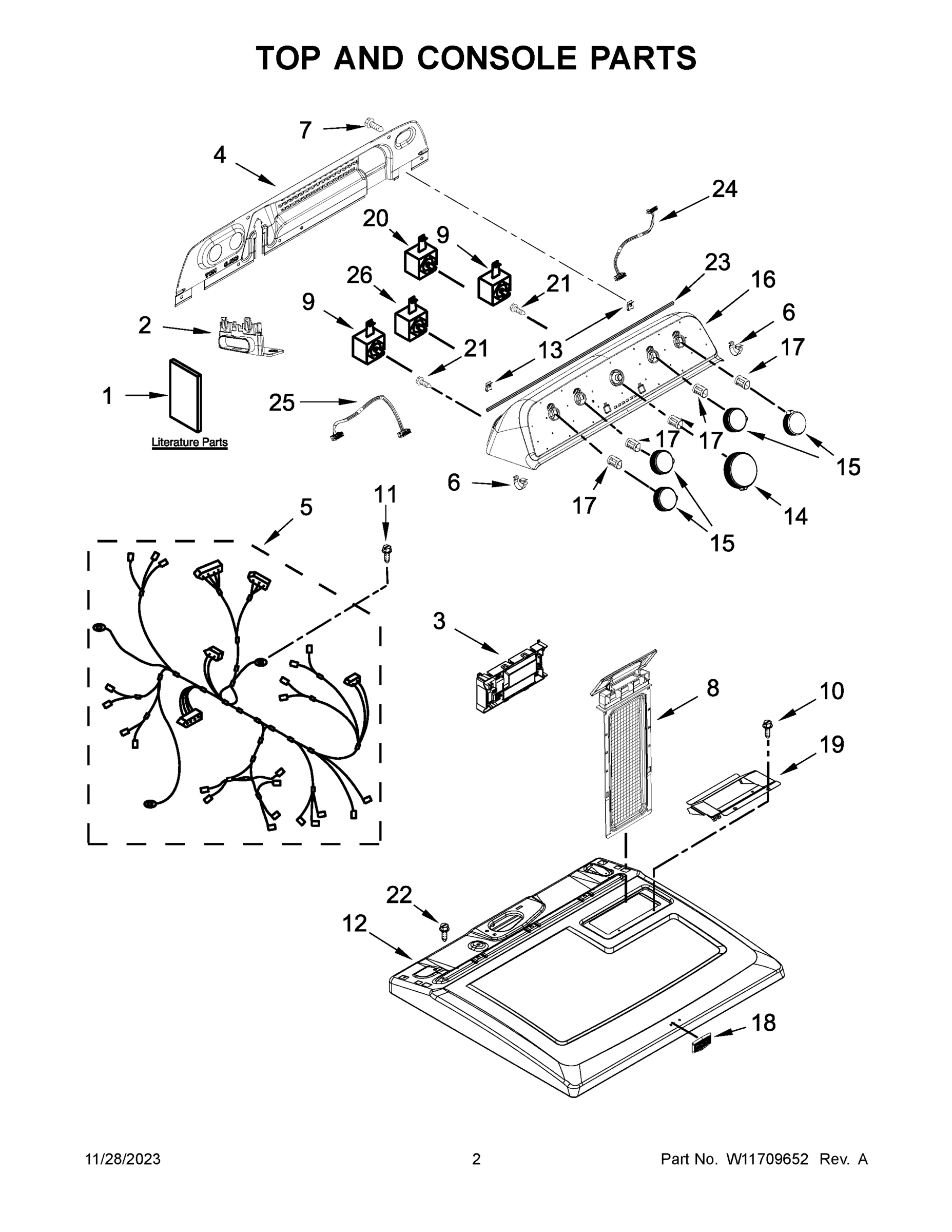 02 - TOP AND CONSOLE PARTS