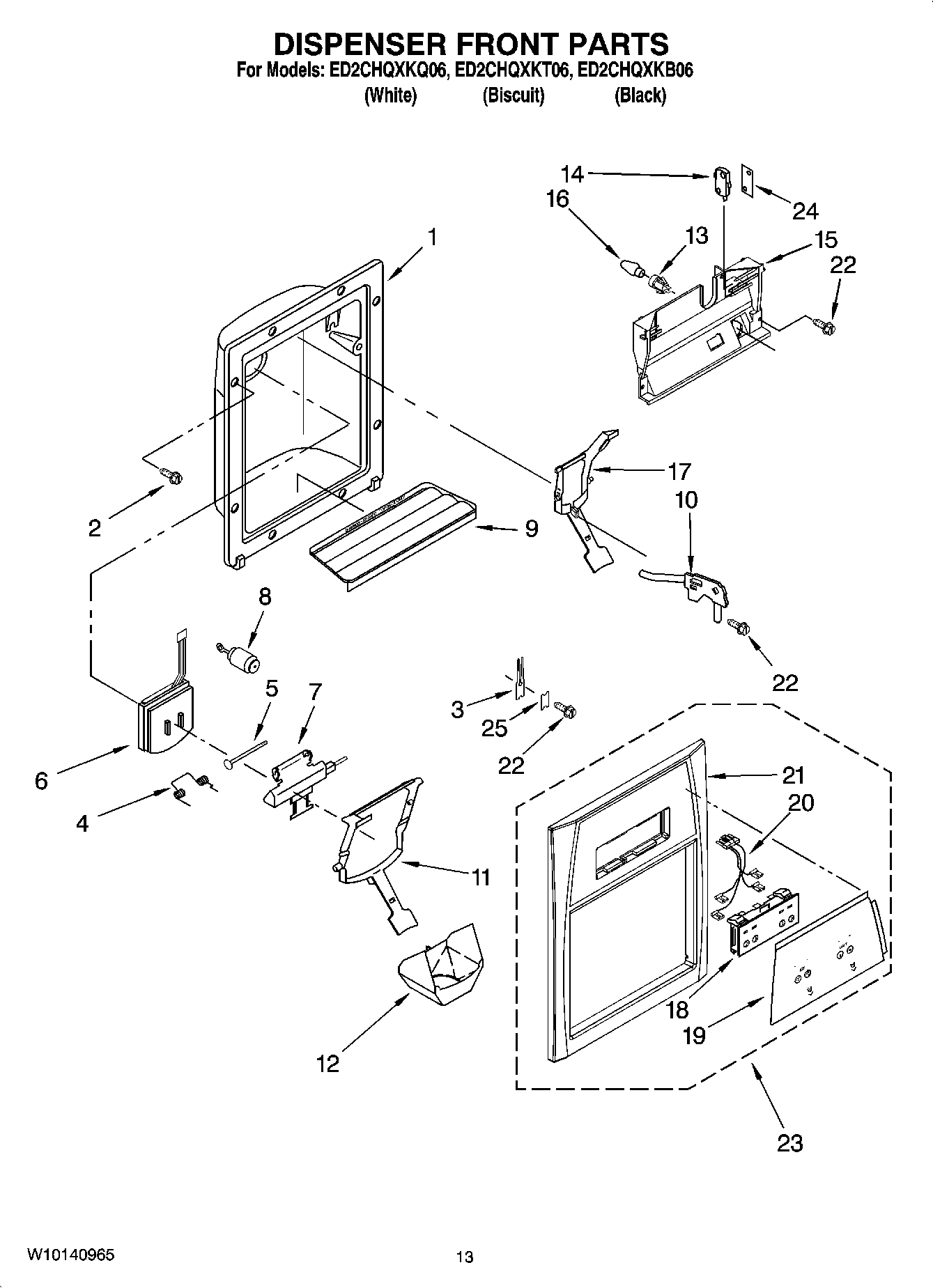 09 - DISPENSER FRONT PARTS