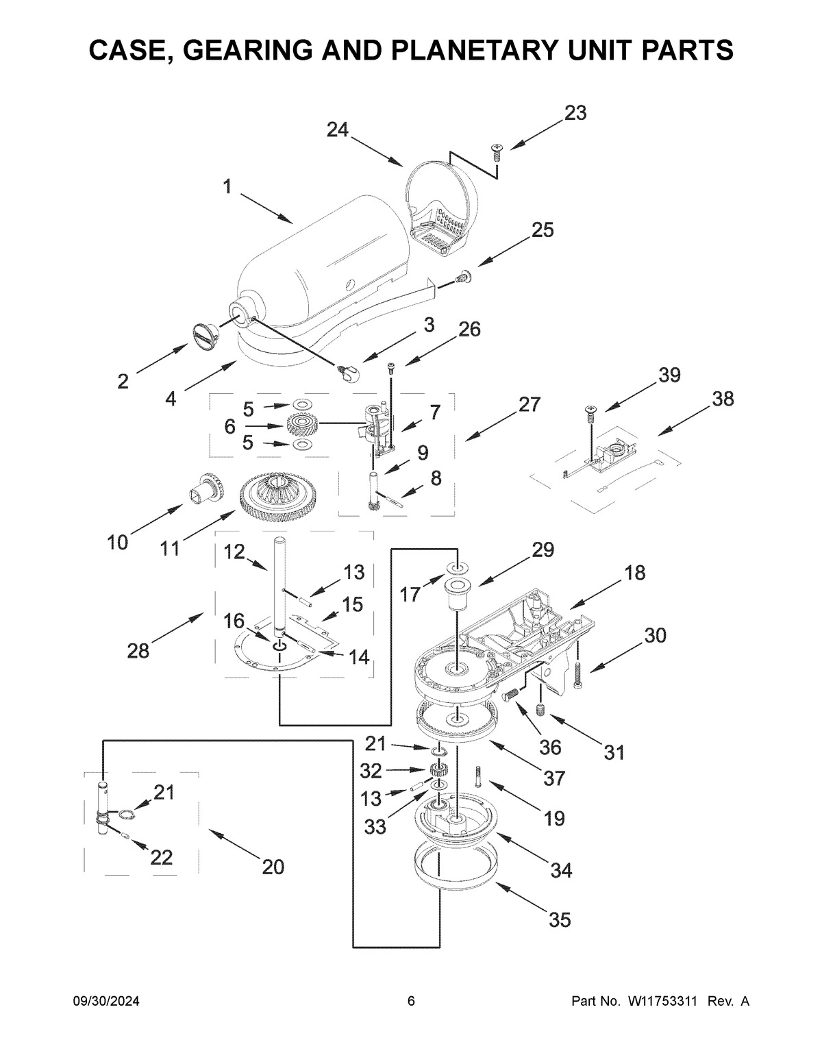 04 - CASE, GEARING AND PLANETARY UNIT PARTS