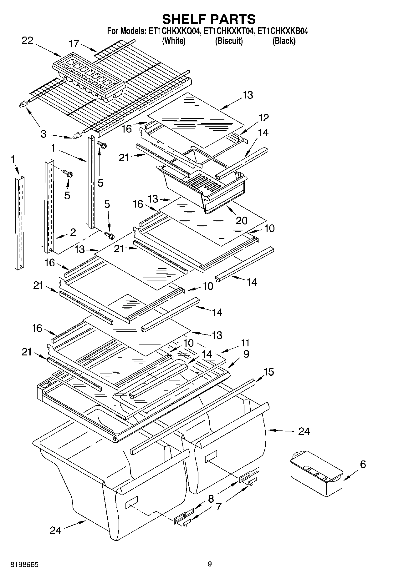 05 - SHELF PARTS, OPTIONAL PARTS