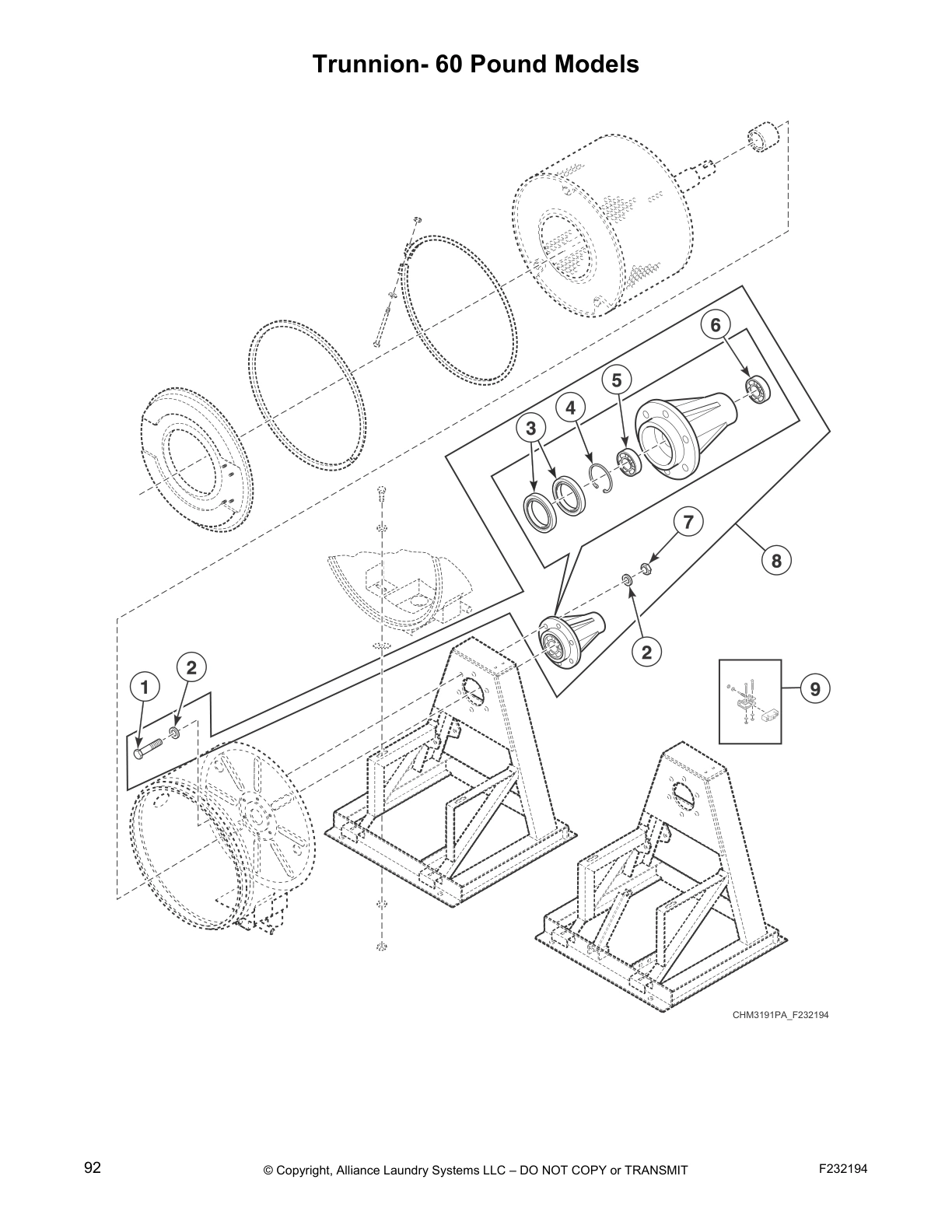 Trunnion- 60 Pound Models