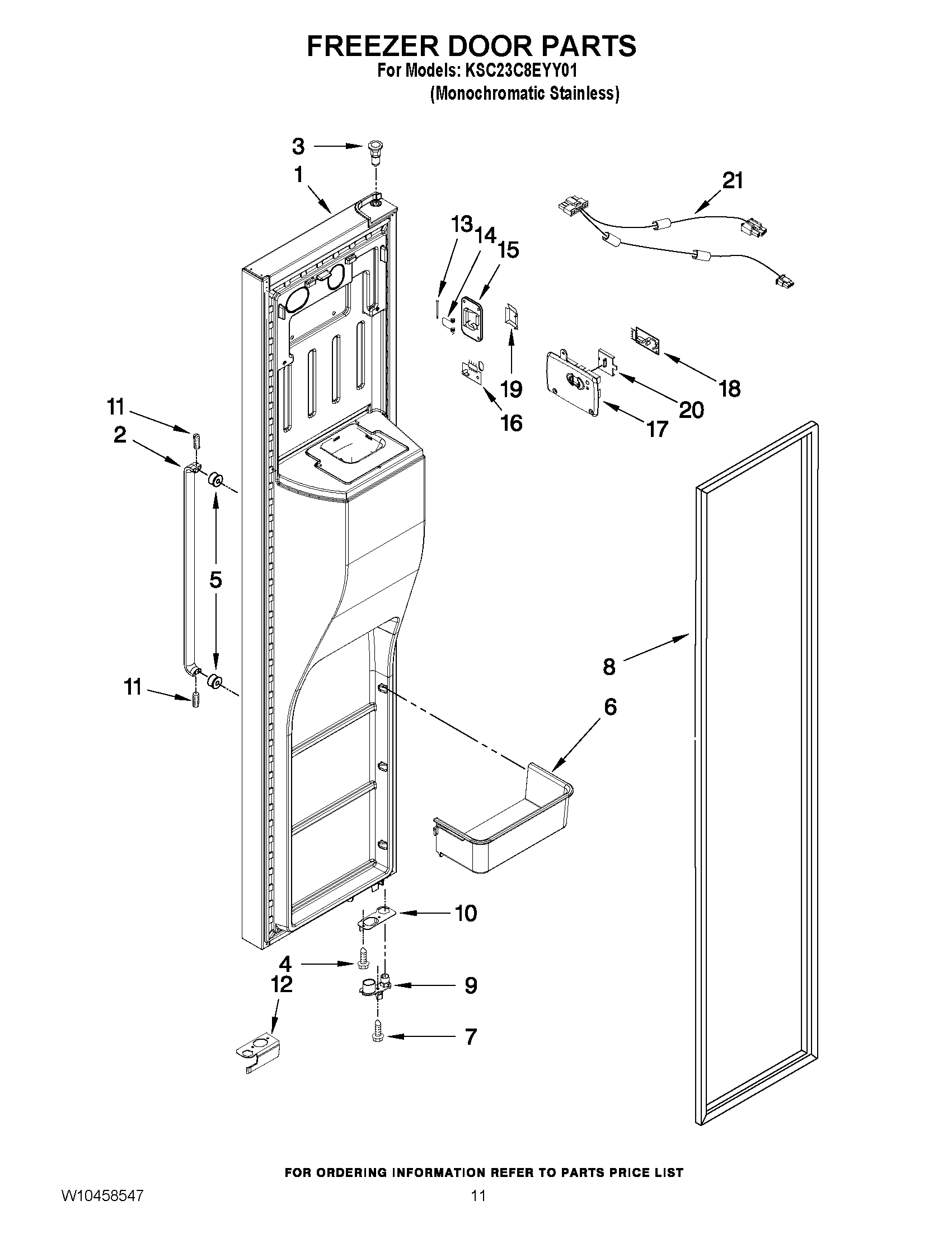 07 - FREEZER DOOR PARTS