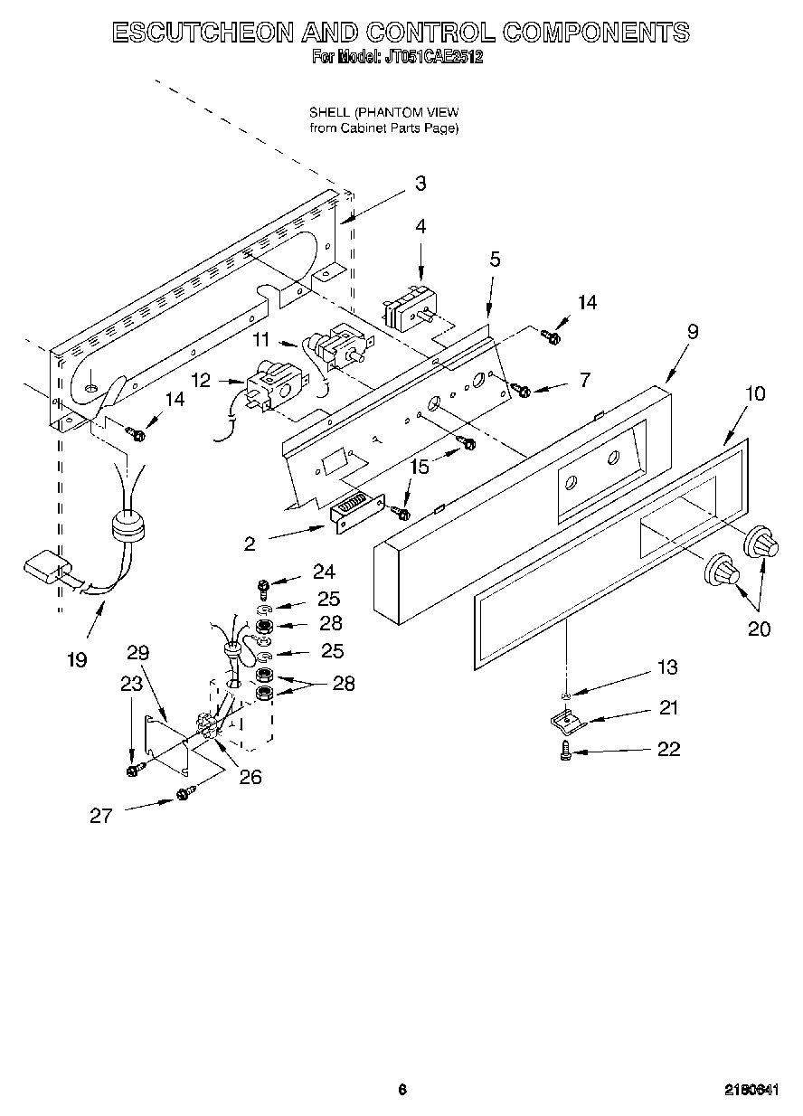 04 - ESCUTCHEON AND CONTROL COMPONENTS