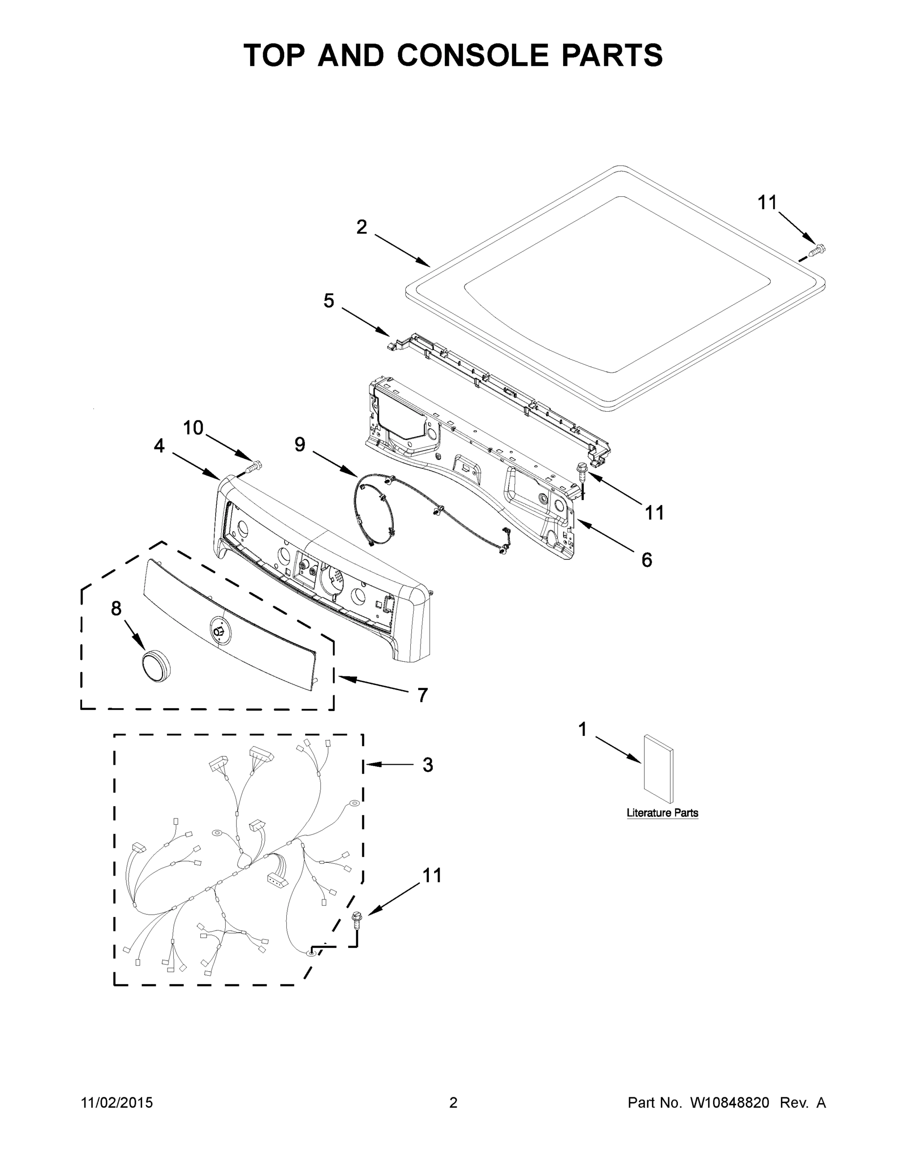 02 - TOP AND CONSOLE PARTS