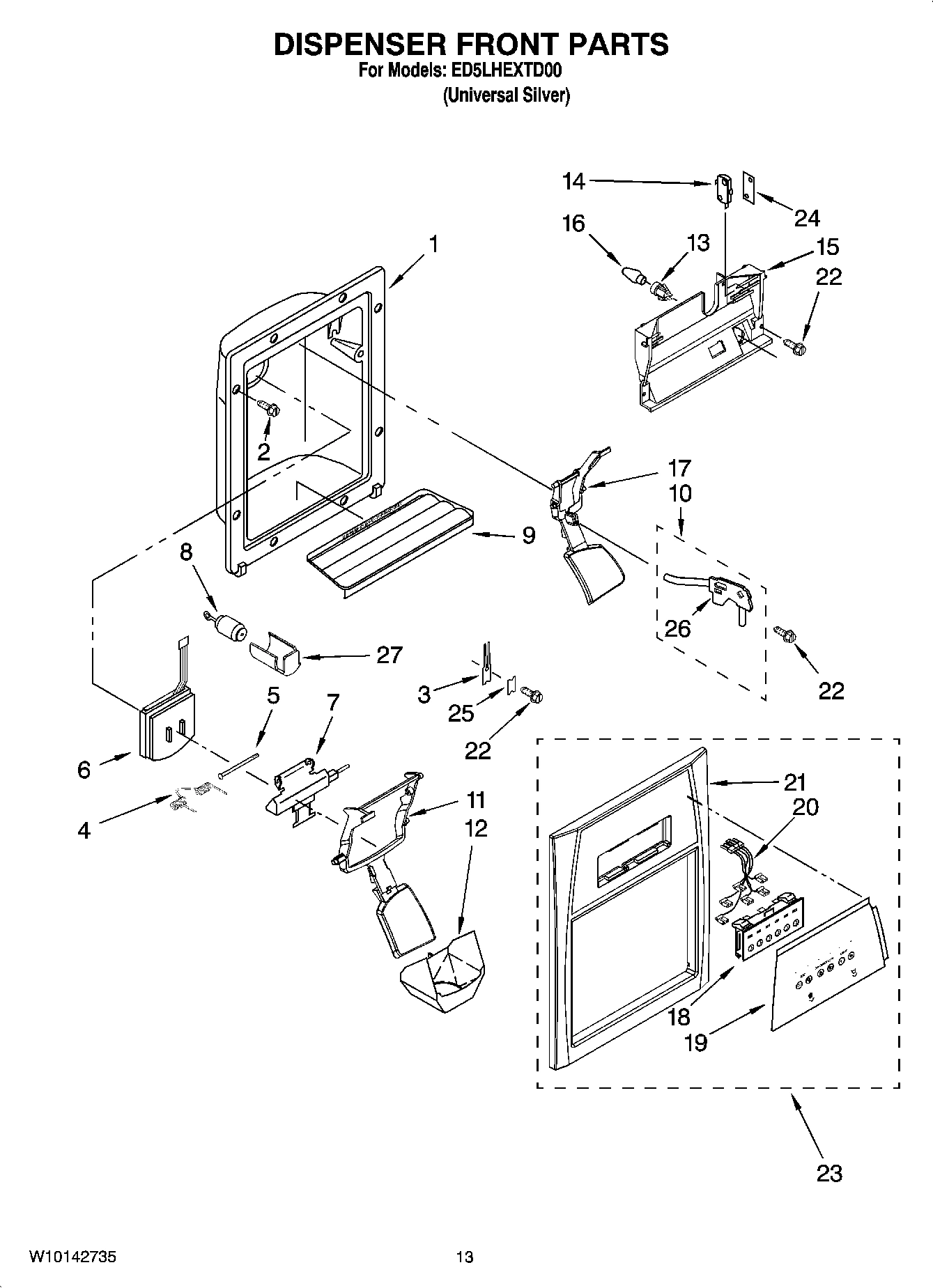 08 - DISPENSER FRONT PARTS