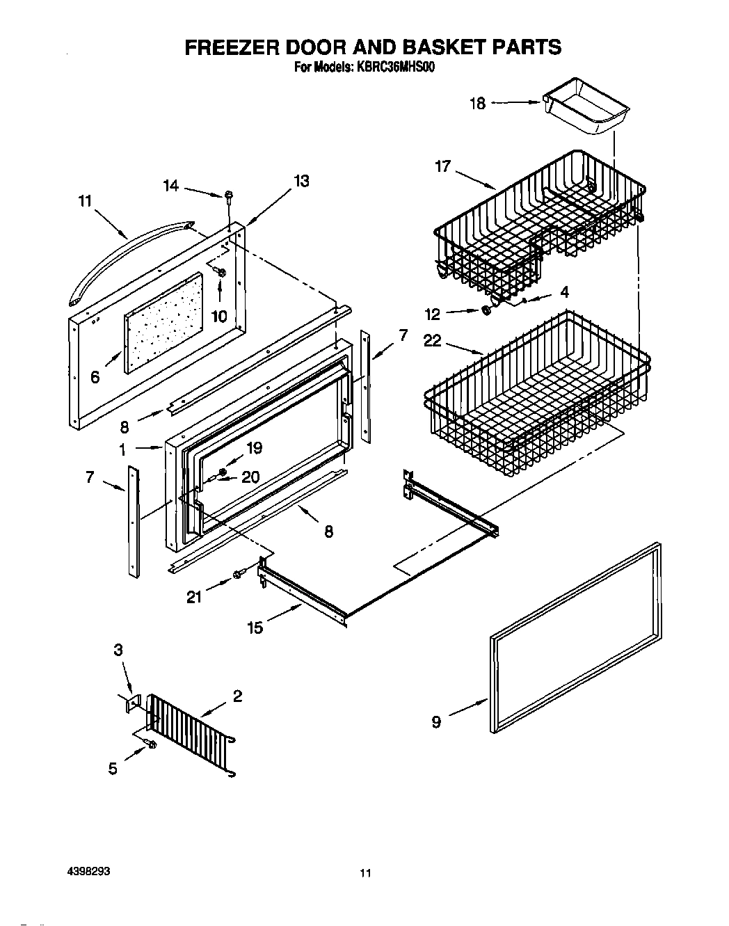 07 - FREEZER DOOR AND BASKET