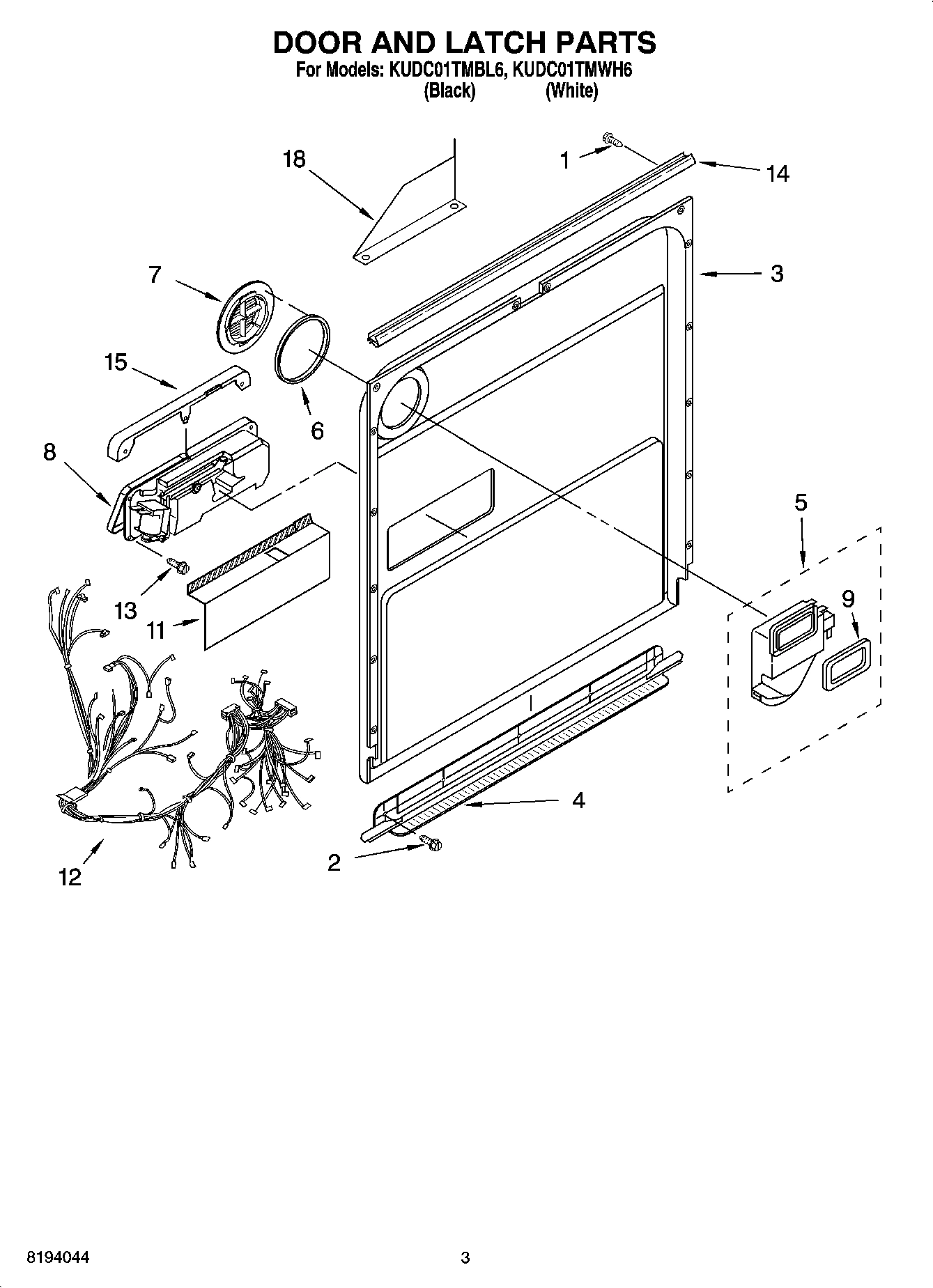 03 - DOOR AND LATCH PARTS
