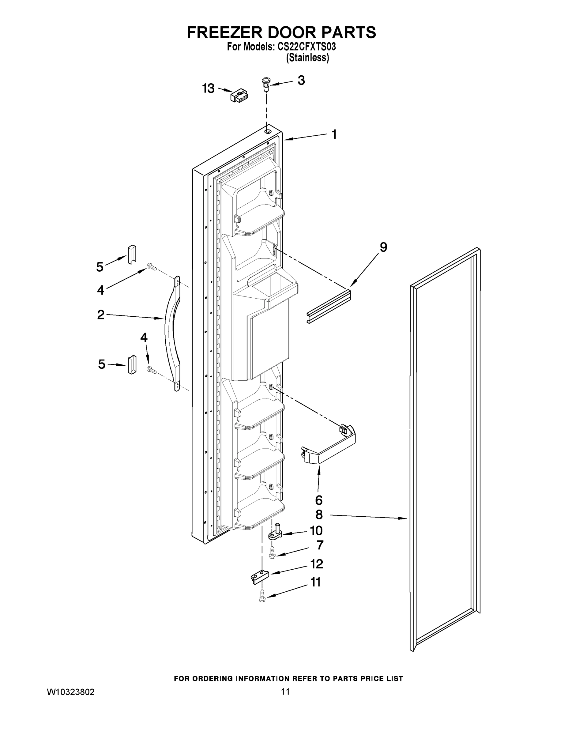 07 - FREEZER DOOR PARTS