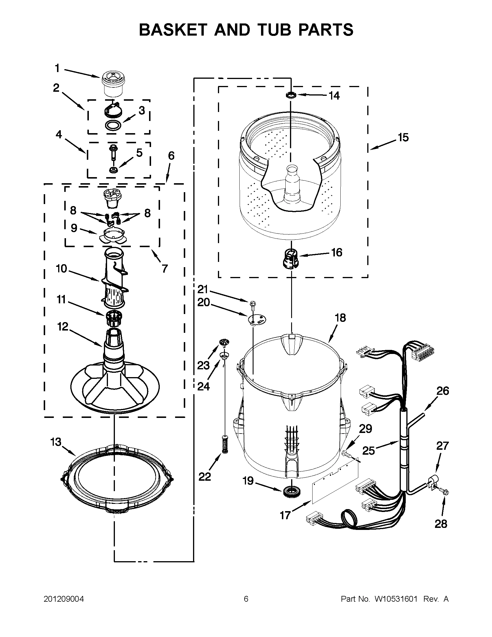 03 - BASKET AND TUB PARTS
