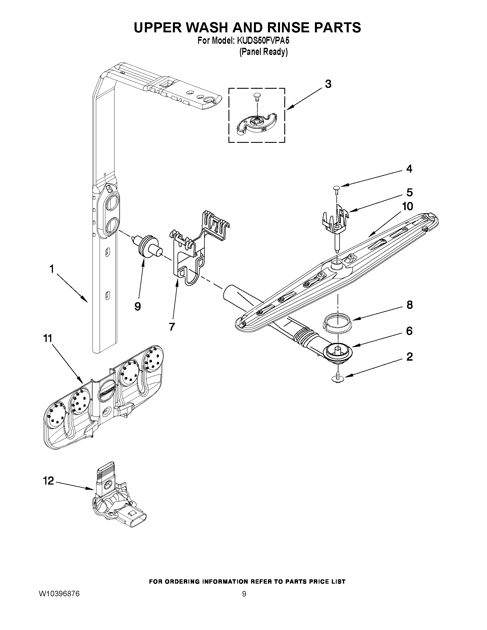 07 - UPPER WASH AND RINSE PARTS