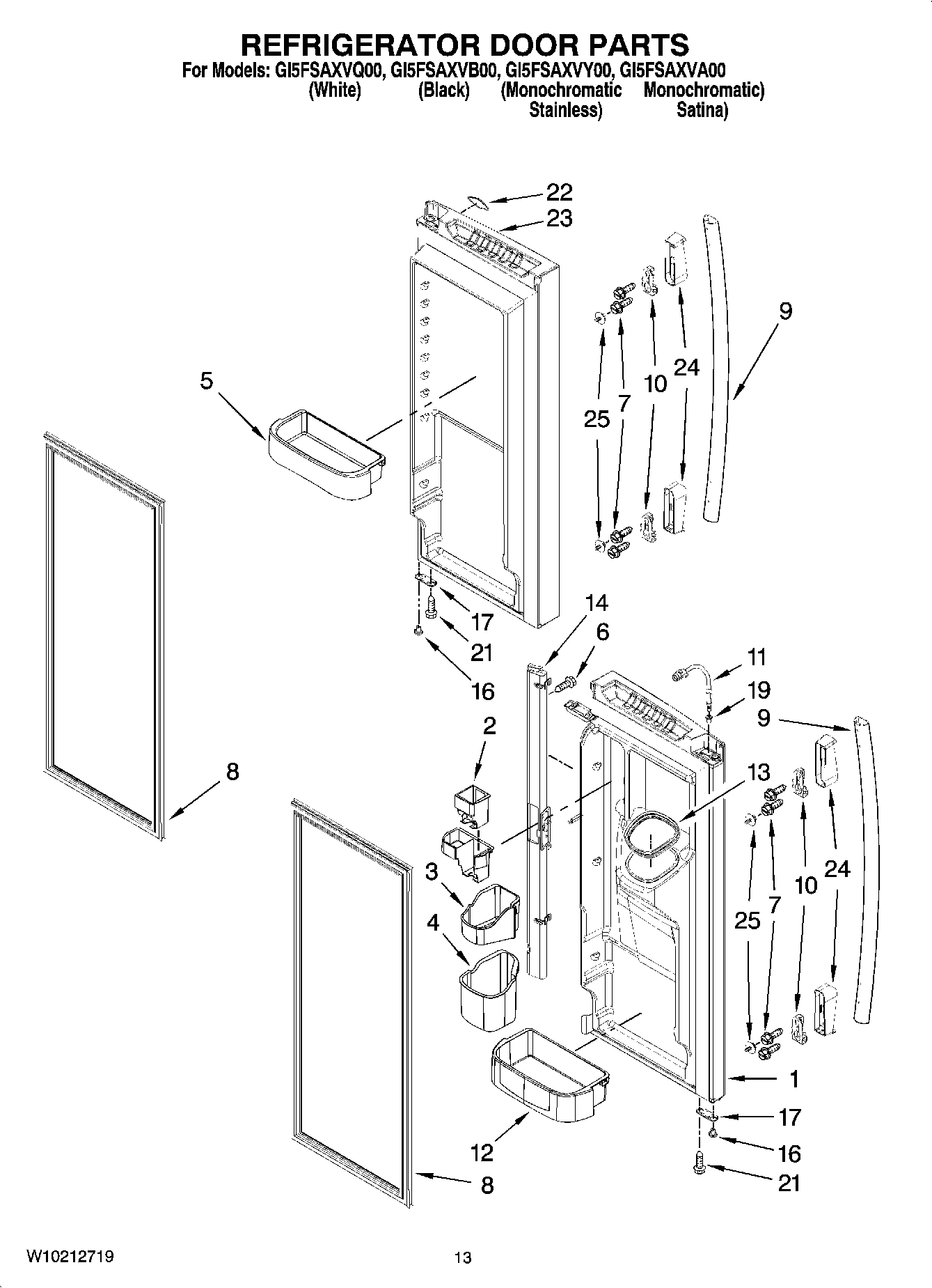 07 - REFRIGERATOR DOOR PARTS