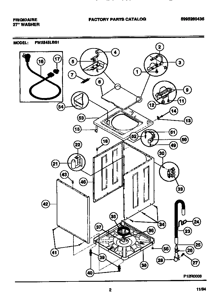 02 - CABINET, TOP PANEL, BASE