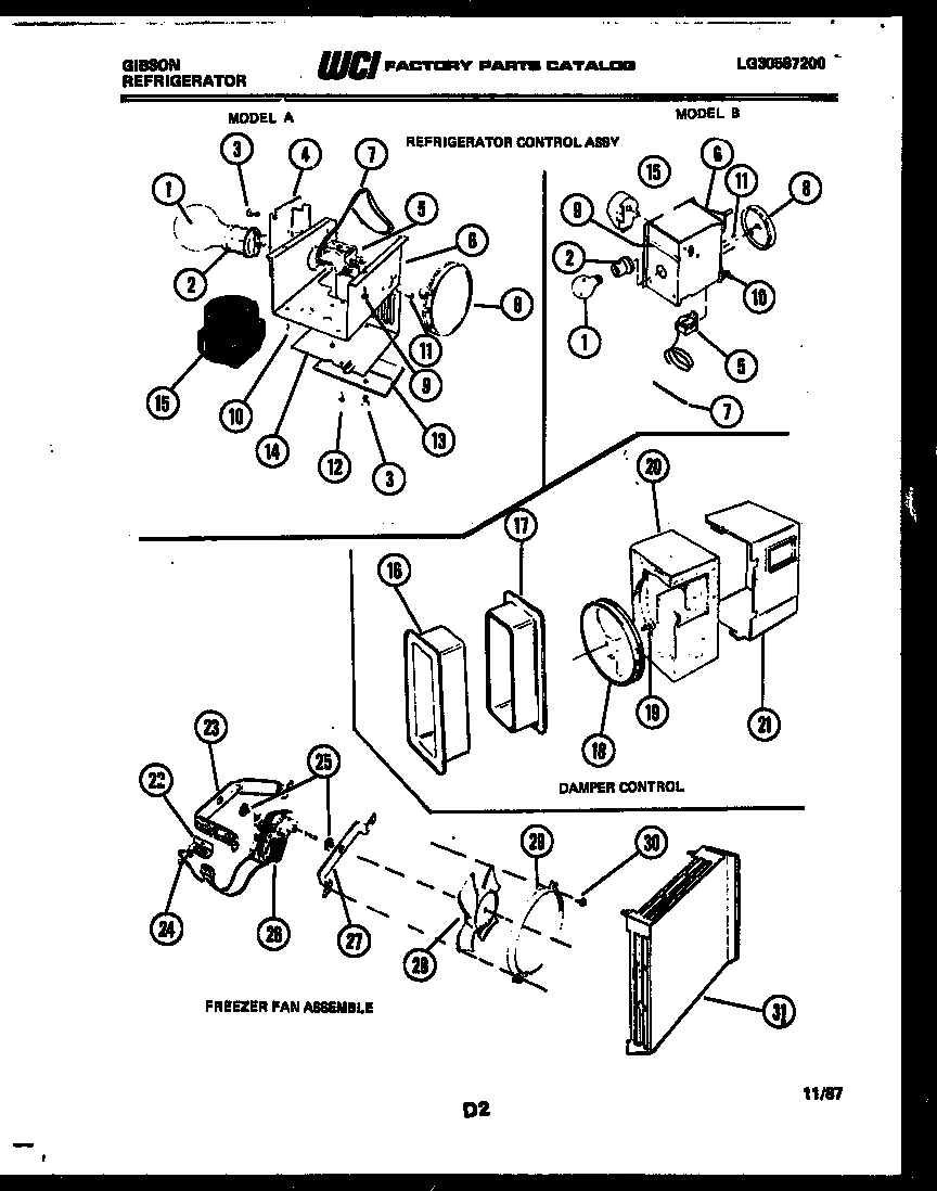 06 - REFRIGERATOR CONTROL ASSEMBLY, DAMP