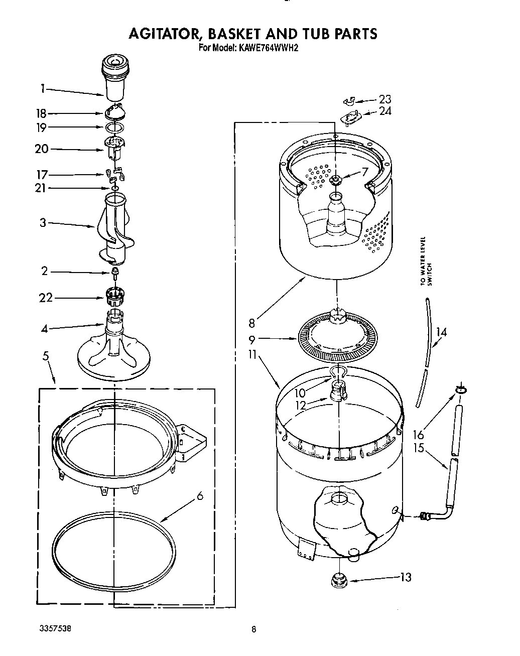 06 - AGITATOR, BASKET AND TUB