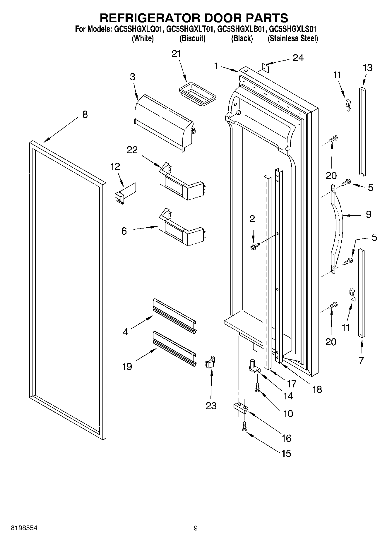 06 - REFRIGERATOR DOOR PARTS