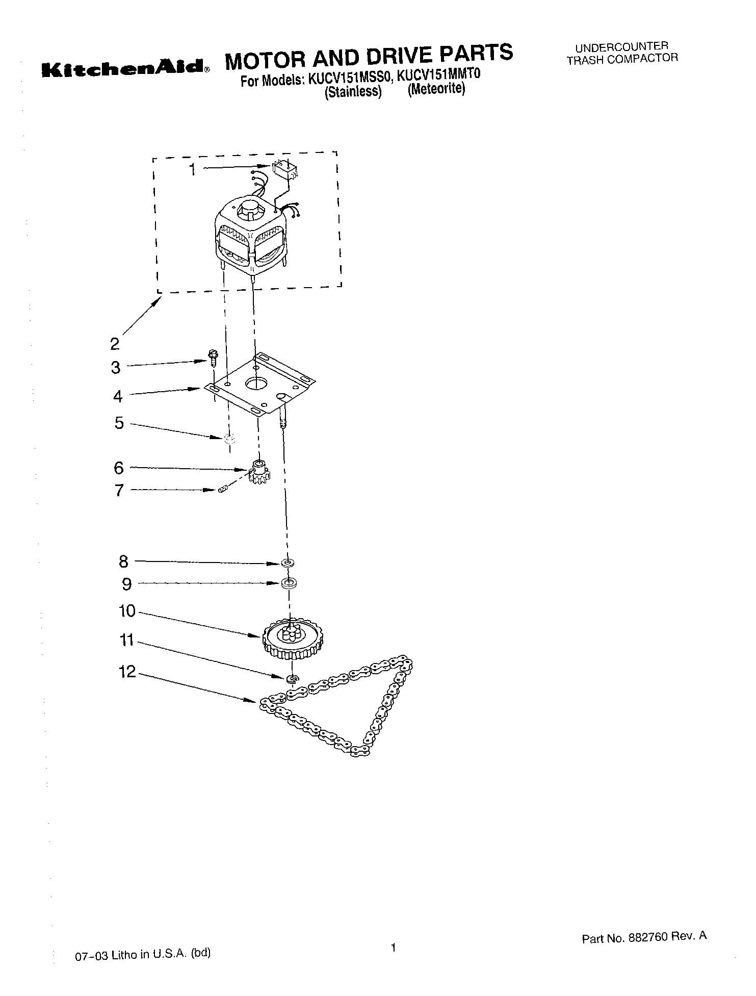 01 - MOTOR AND DRIVE PARTS