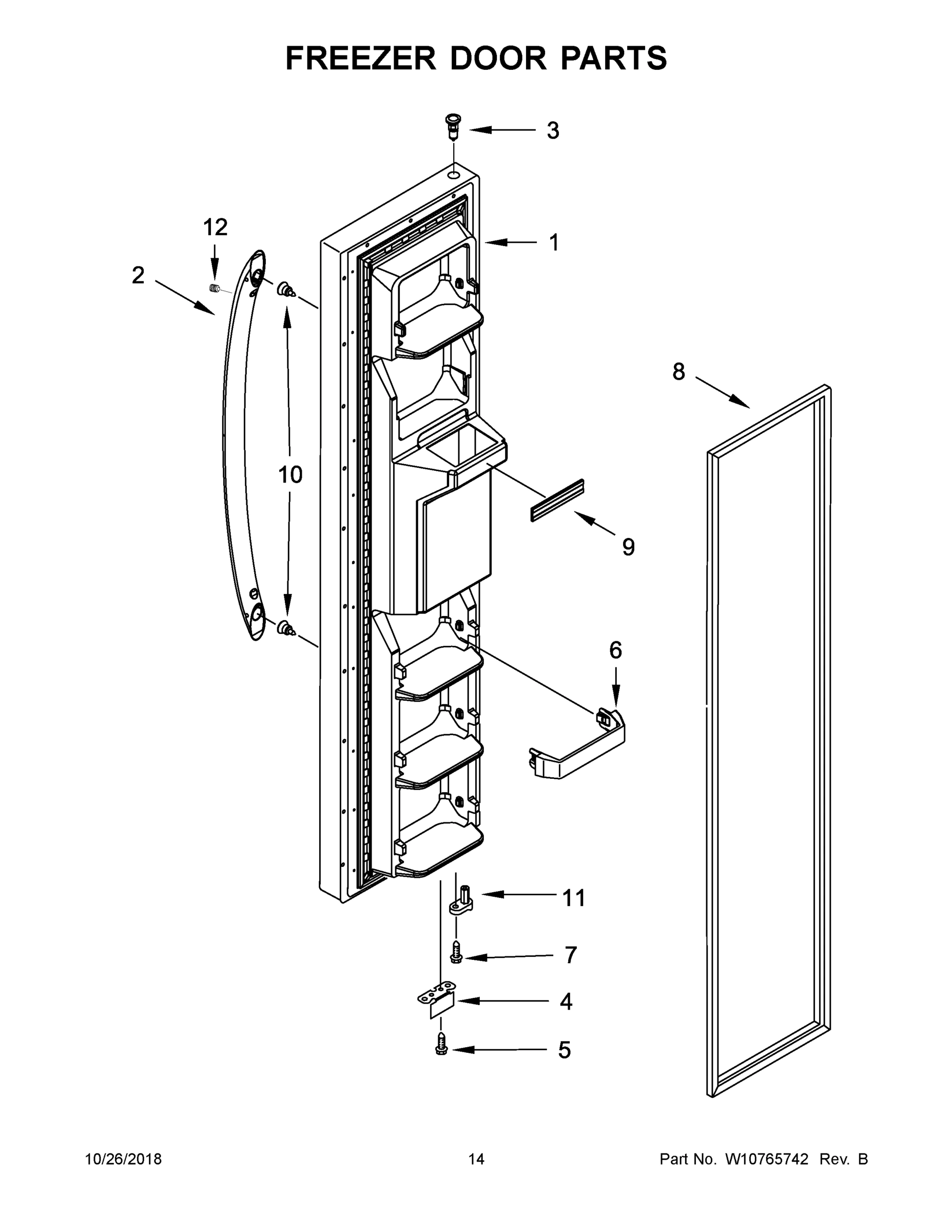08 - FREEZER DOOR PARTS