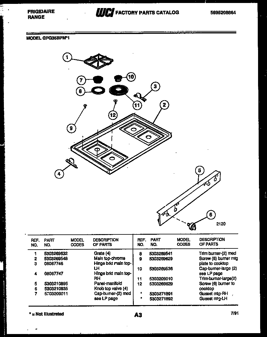 03 - COOKTOP PARTS