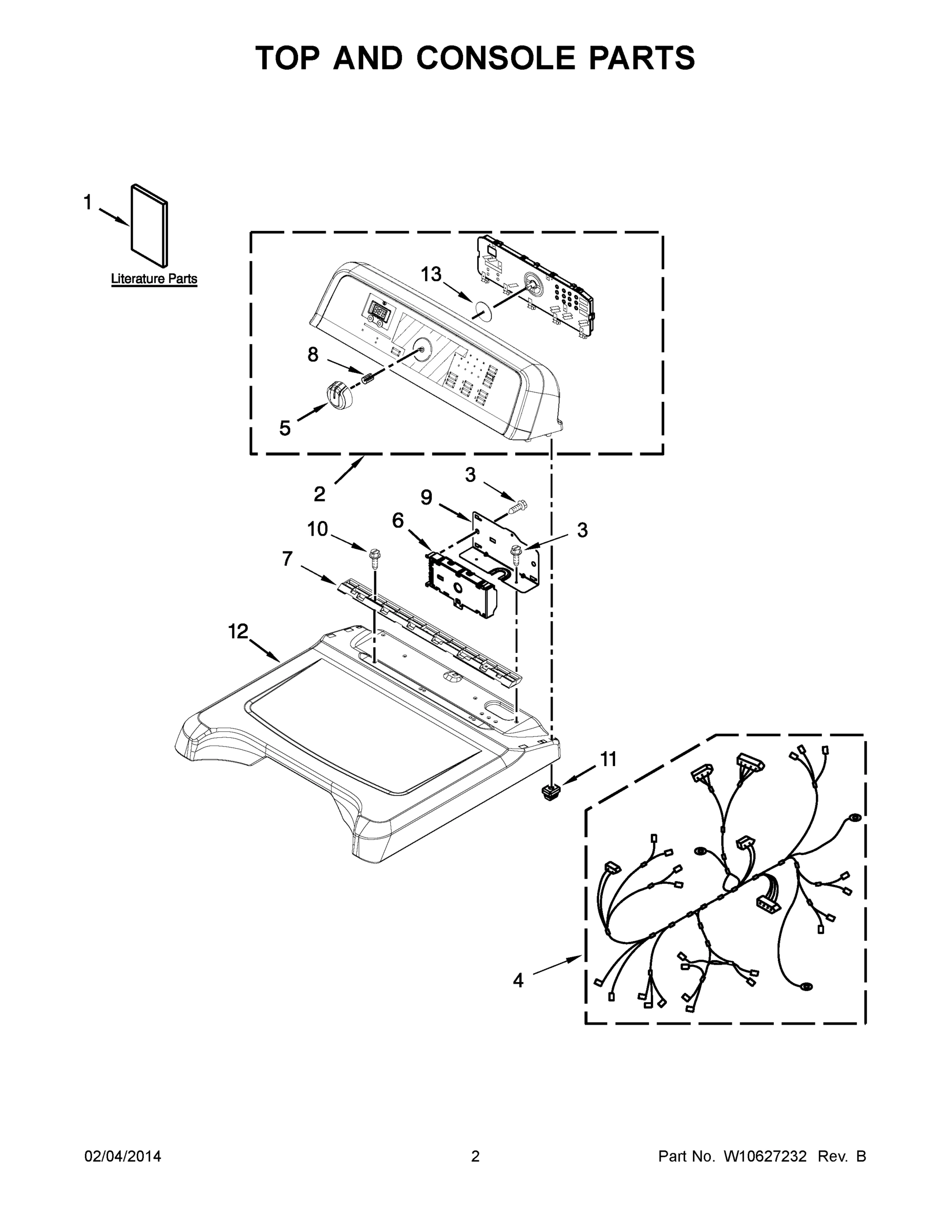 02 - TOP AND CONSOLE PARTS