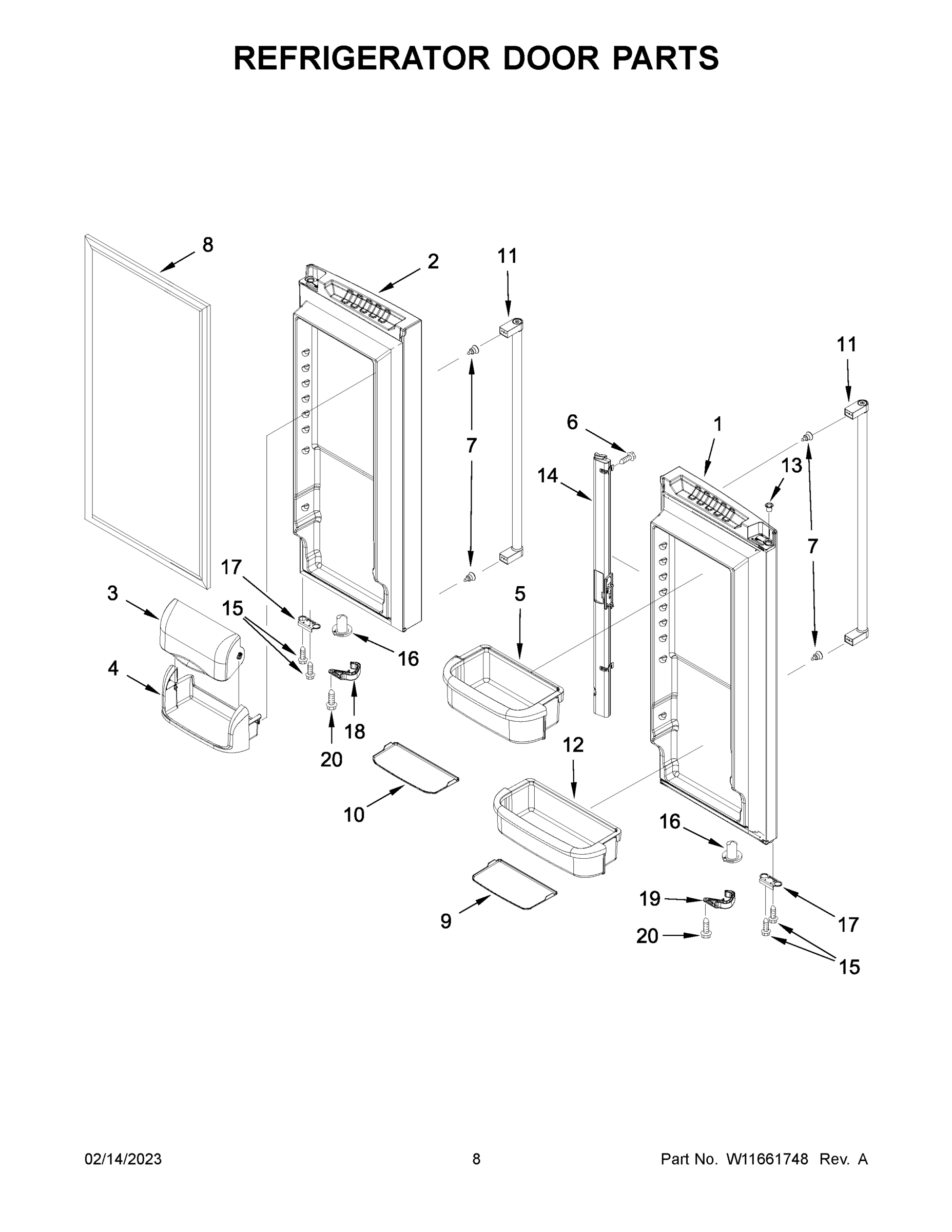 05 - REFRIGERATOR DOOR PARTS
