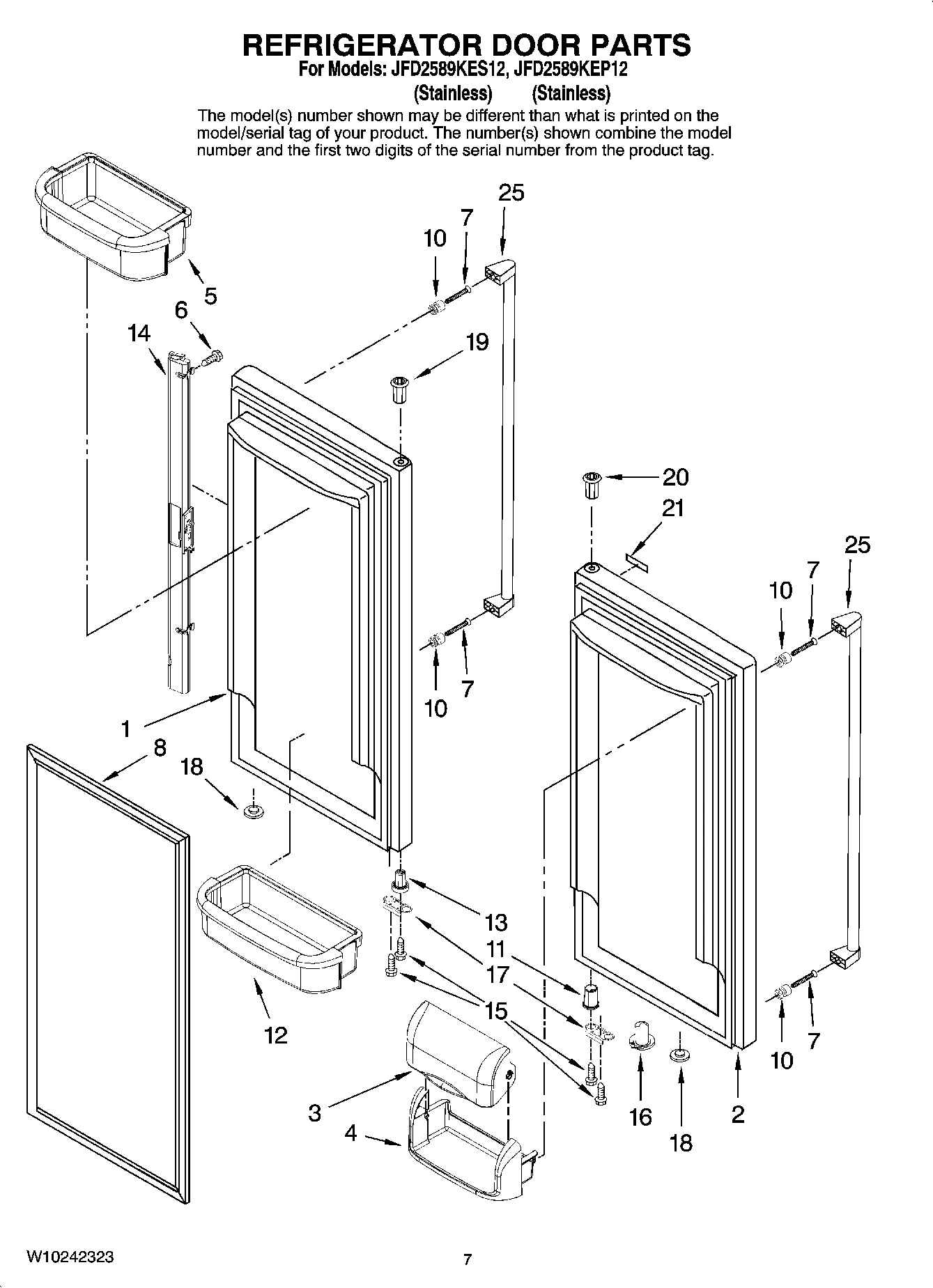 04 - REFRIGERATOR DOOR PARTS