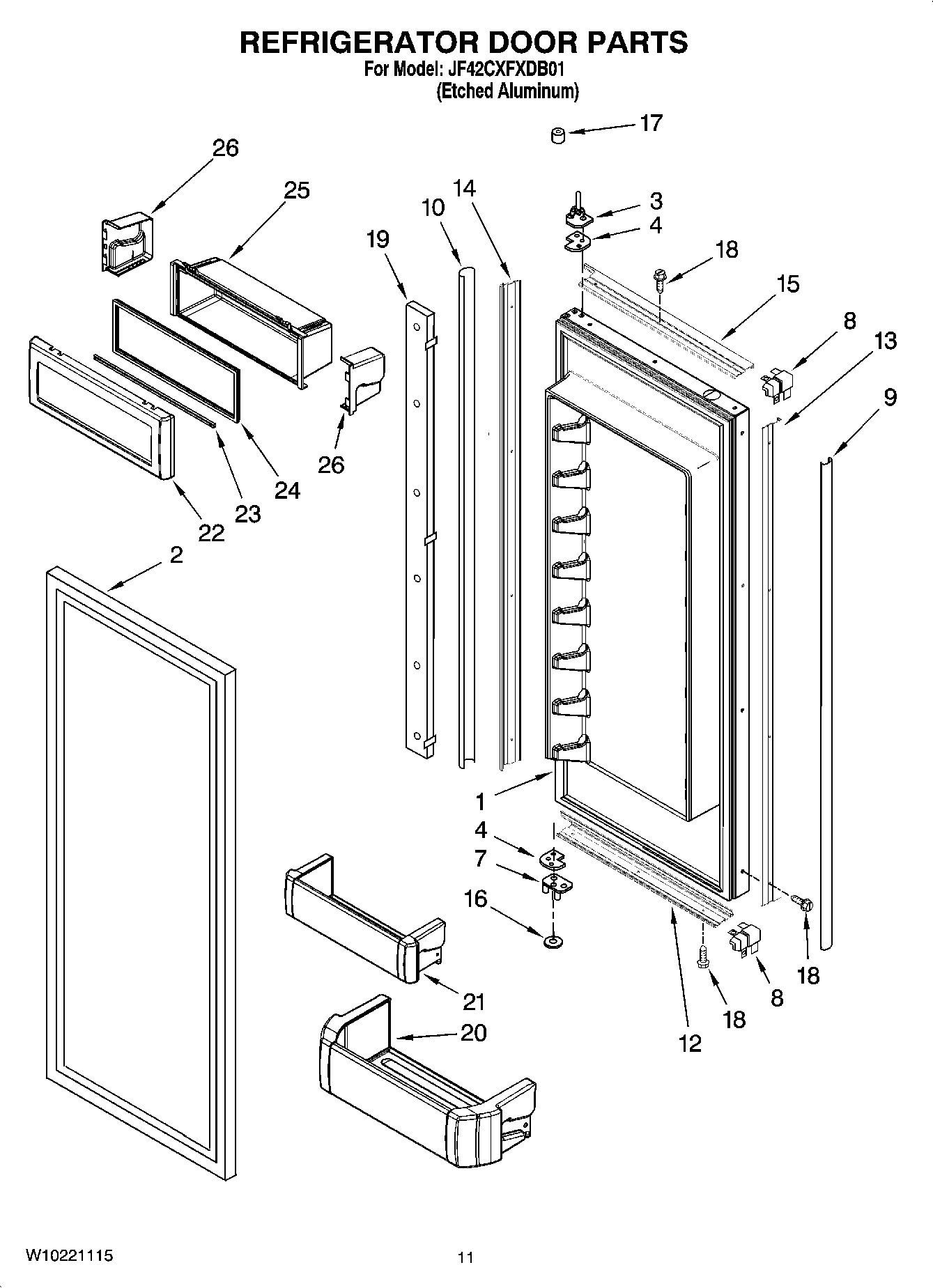 07 - REFRIGERATOR DOOR PARTS
