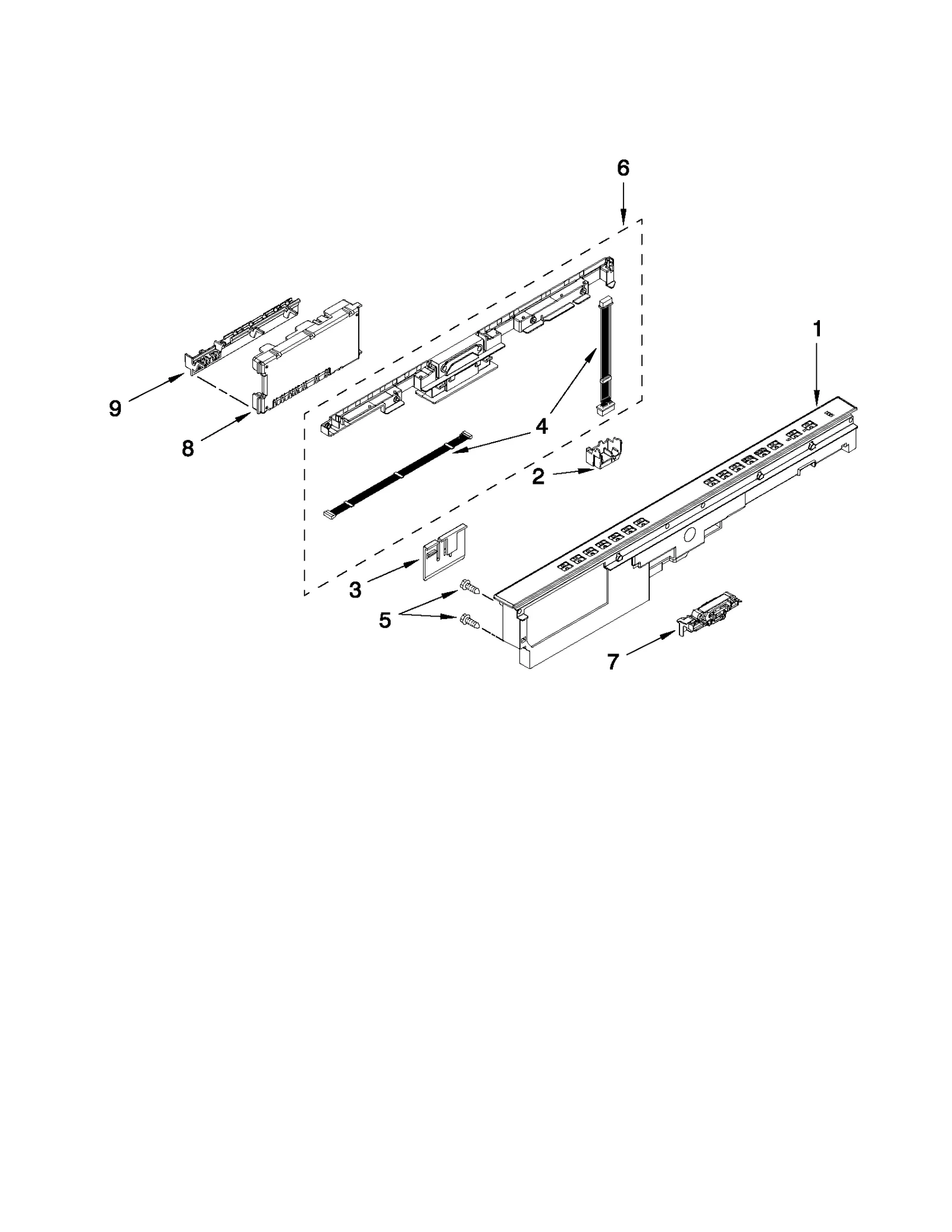 CONTROL PANEL AND LATCH PARTS