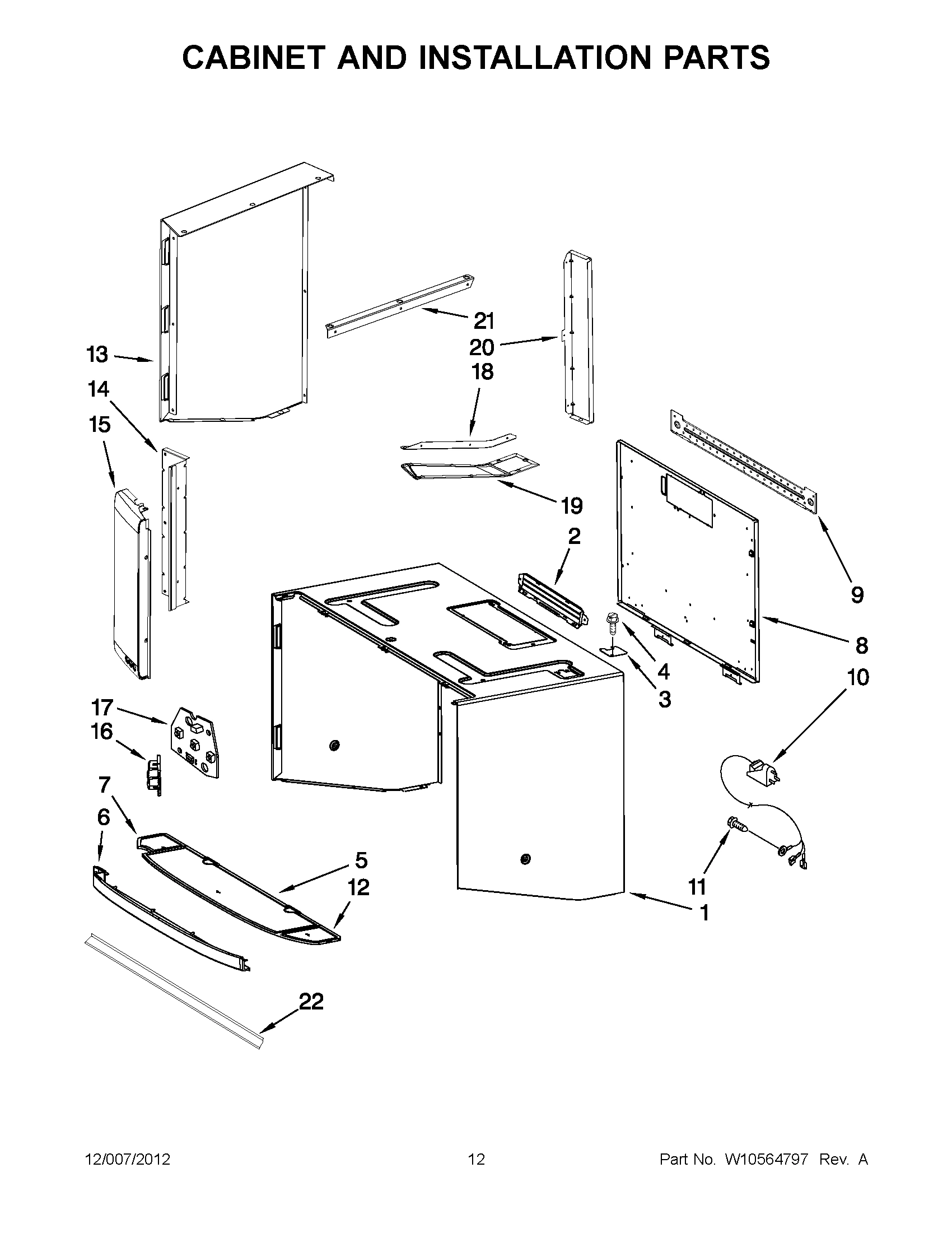 06 - CABINET AND INSTALLATION PARTS