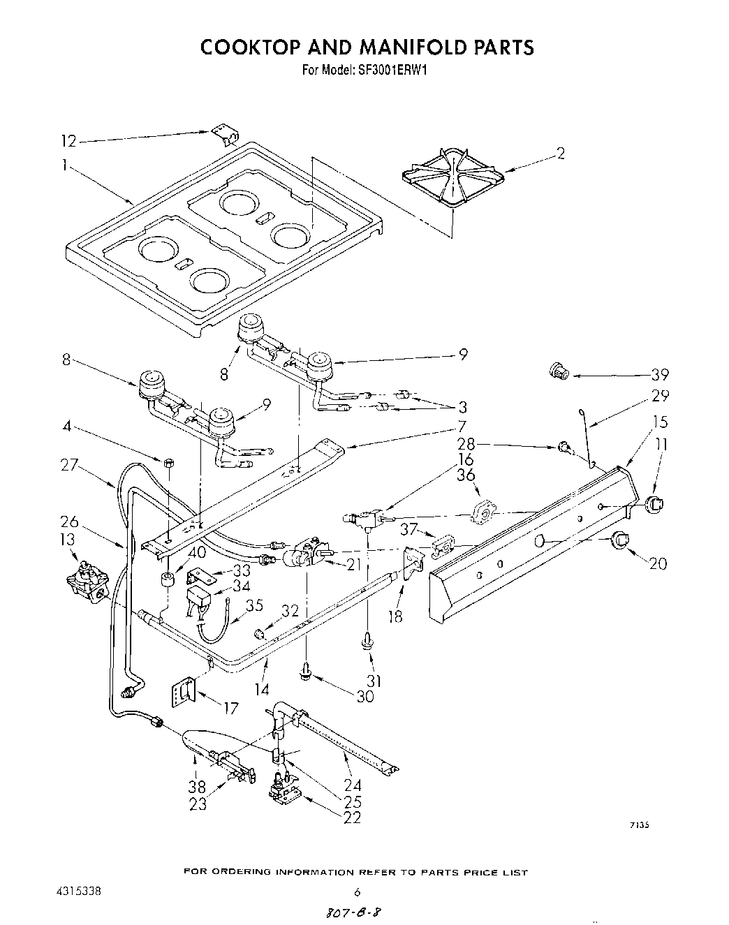 05 - COOK TOP AND MANIFOLD , LITERATURE
