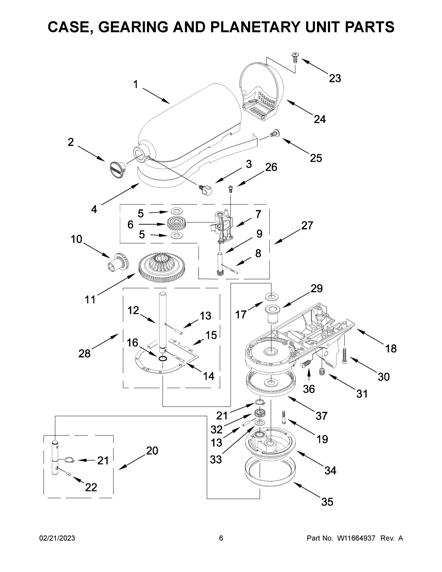 04 - CASE, GEARING AND PLANETARY UNIT PARTS