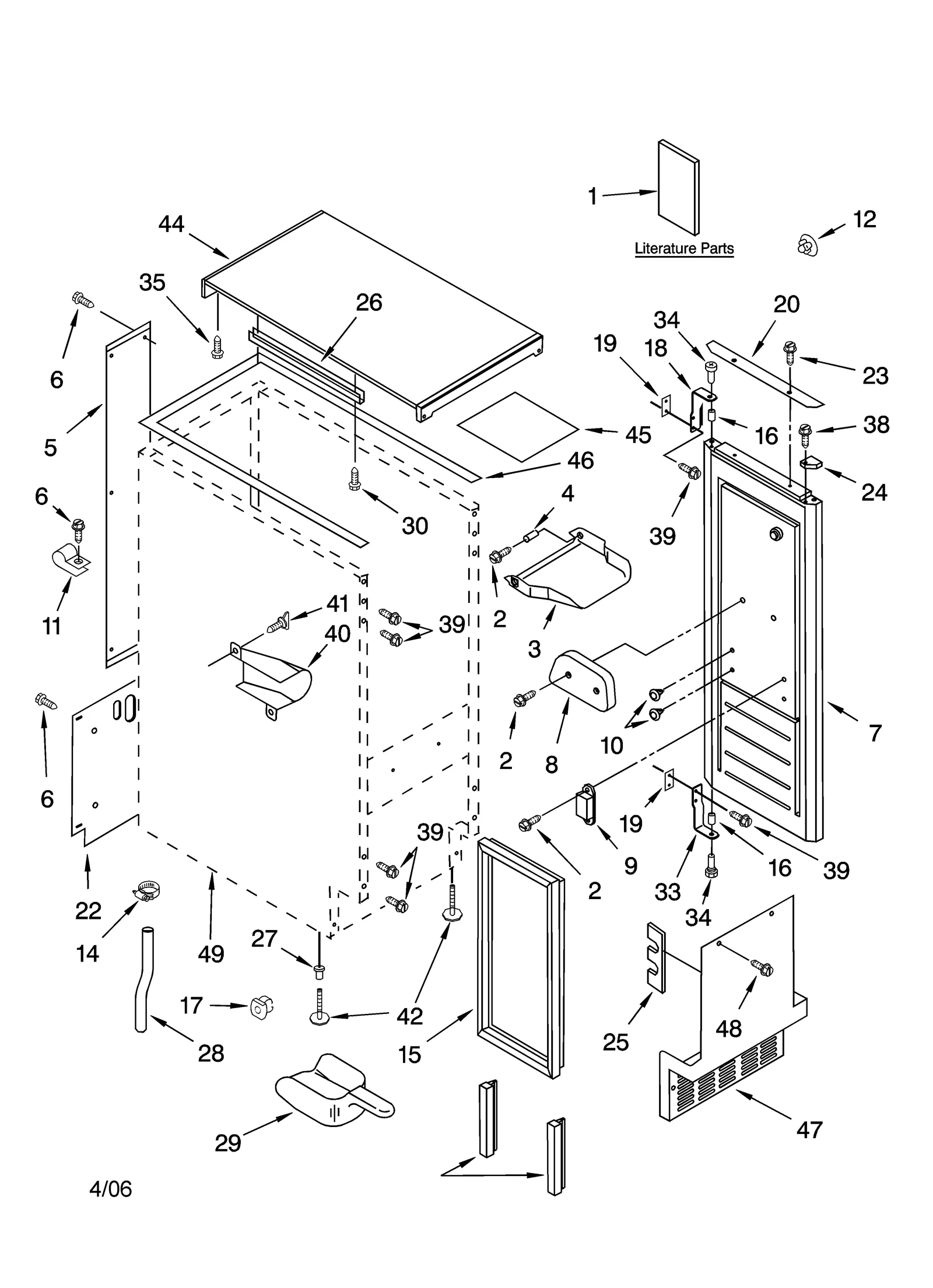 CABINET LINER AND DOOR PARTS