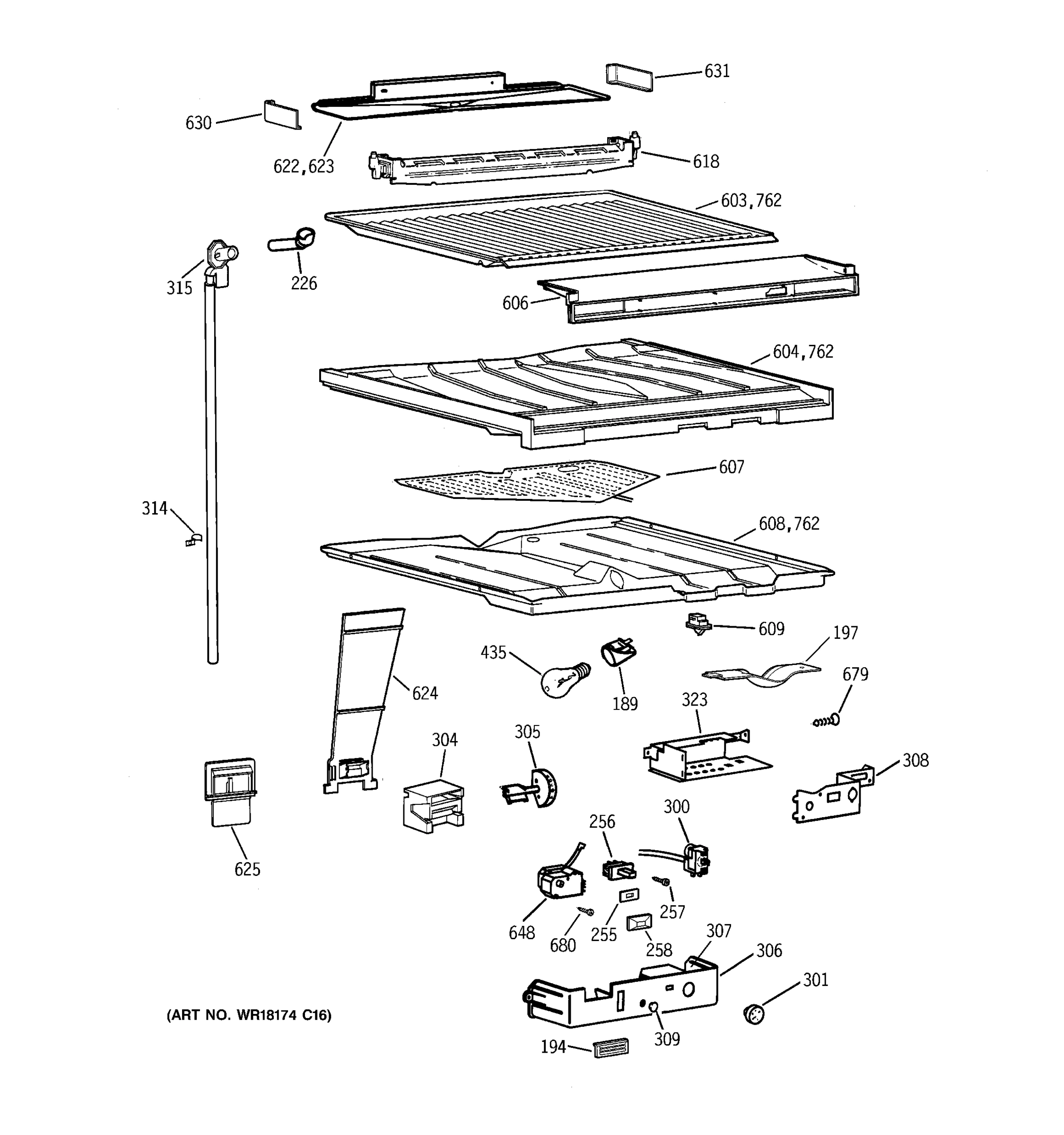 COMPARTMENT SEPARATOR PARTS
