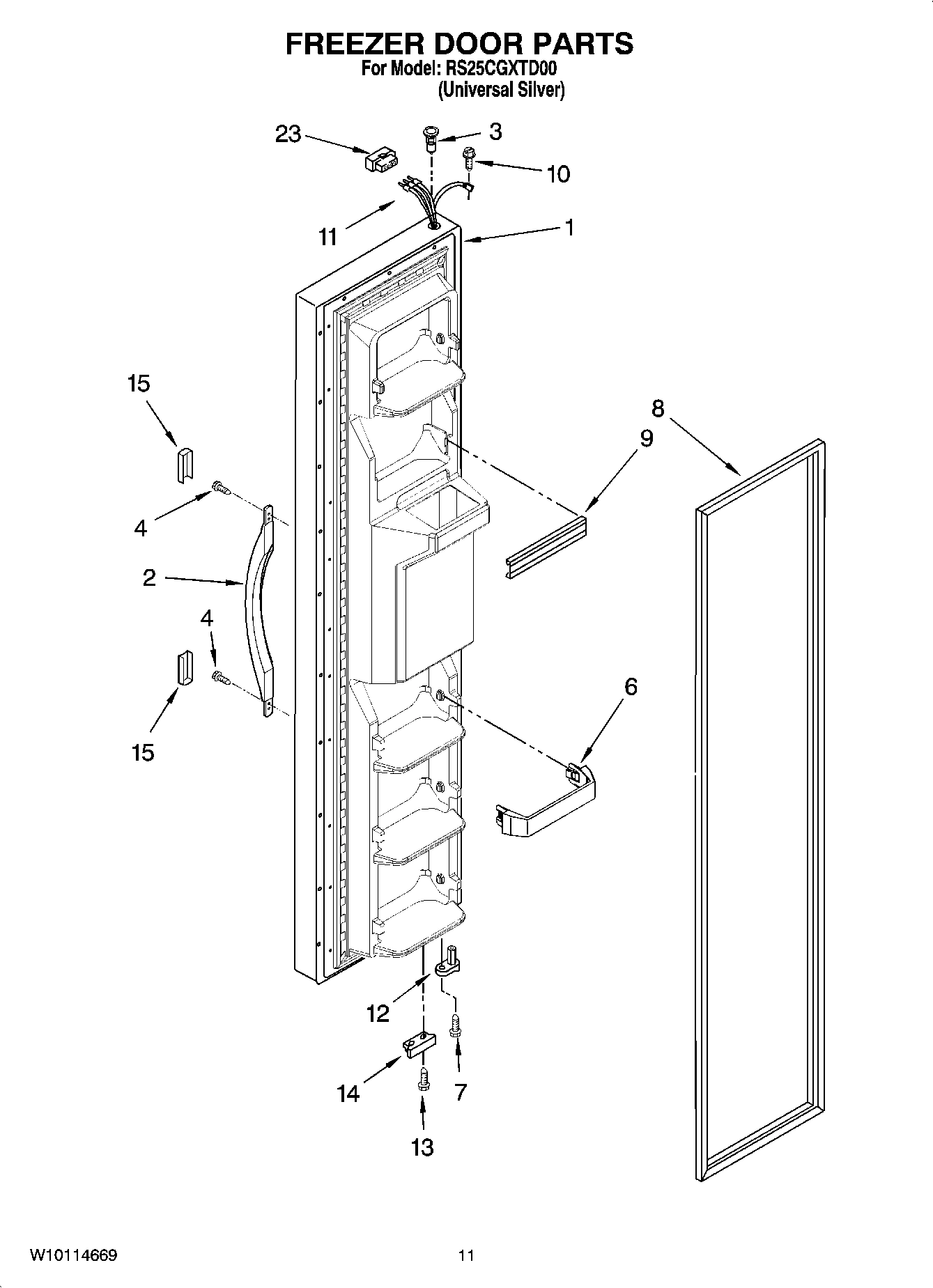 07 - FREEZER DOOR PARTS