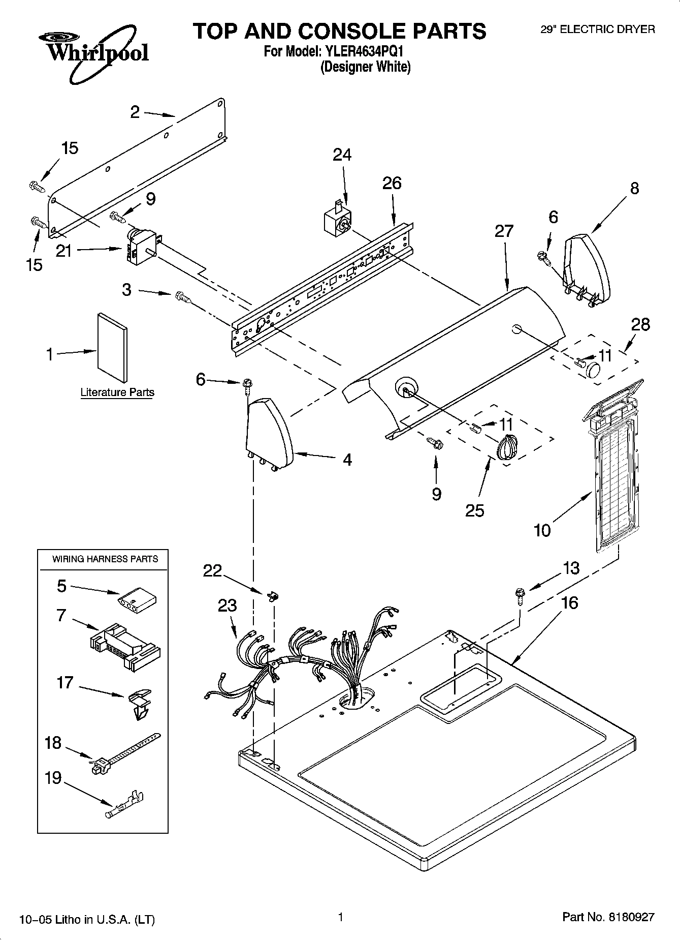 01 - TOP AND CONSOLE PARTS