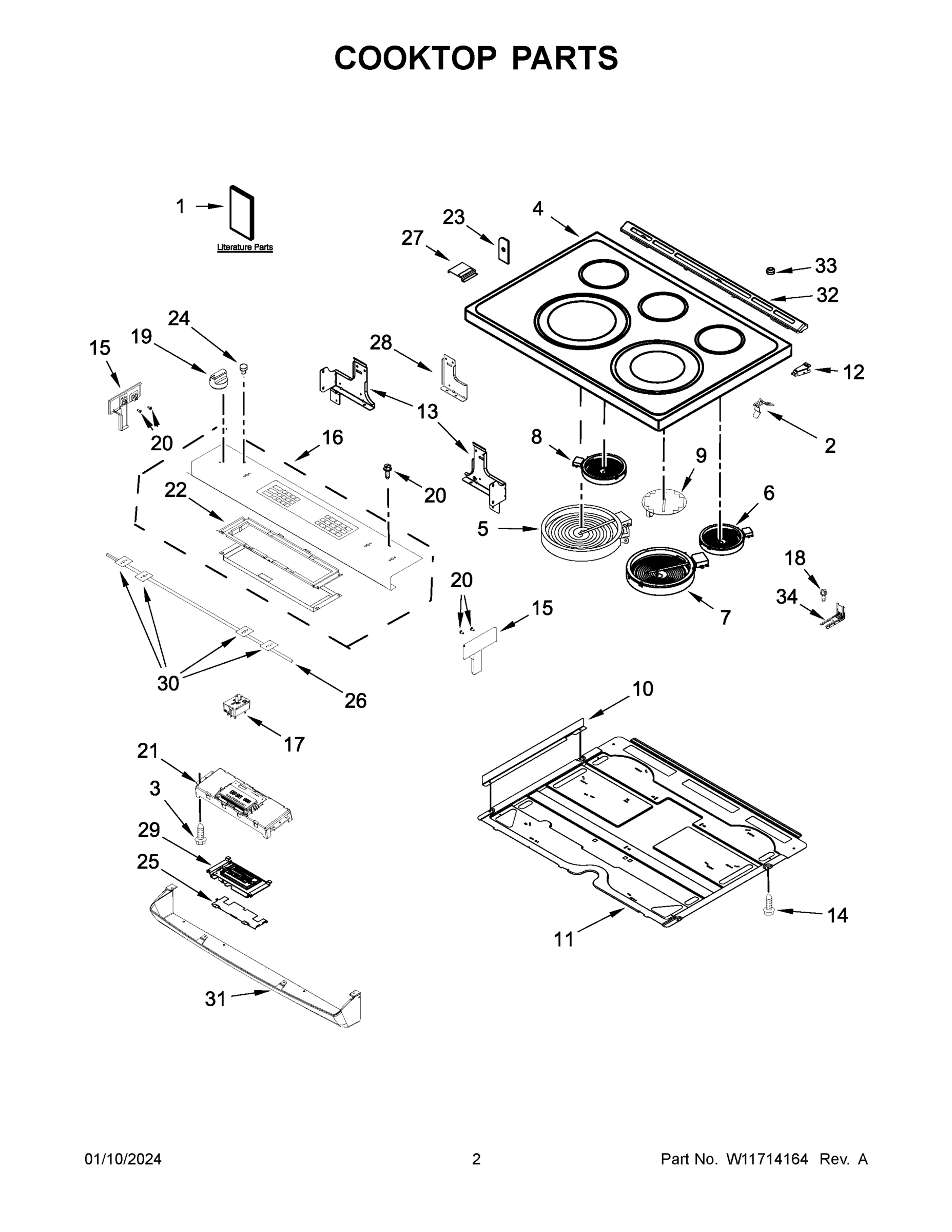 02 - COOKTOP PARTS