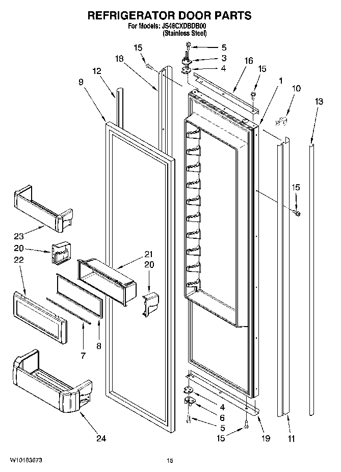 10 - REFRIGERATOR DOOR PARTS