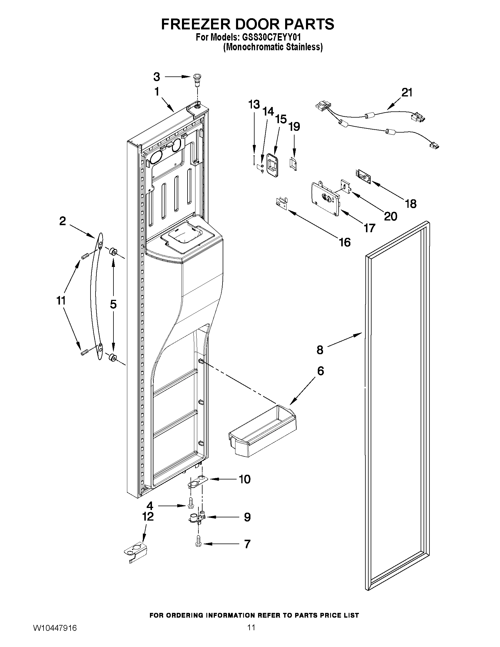 07 - FREEZER DOOR PARTS