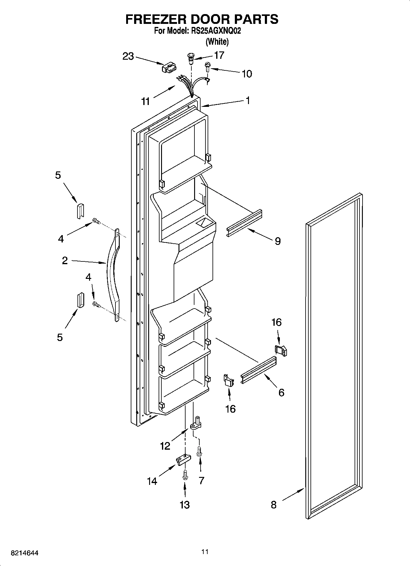 07 - FREEZER DOOR PARTS