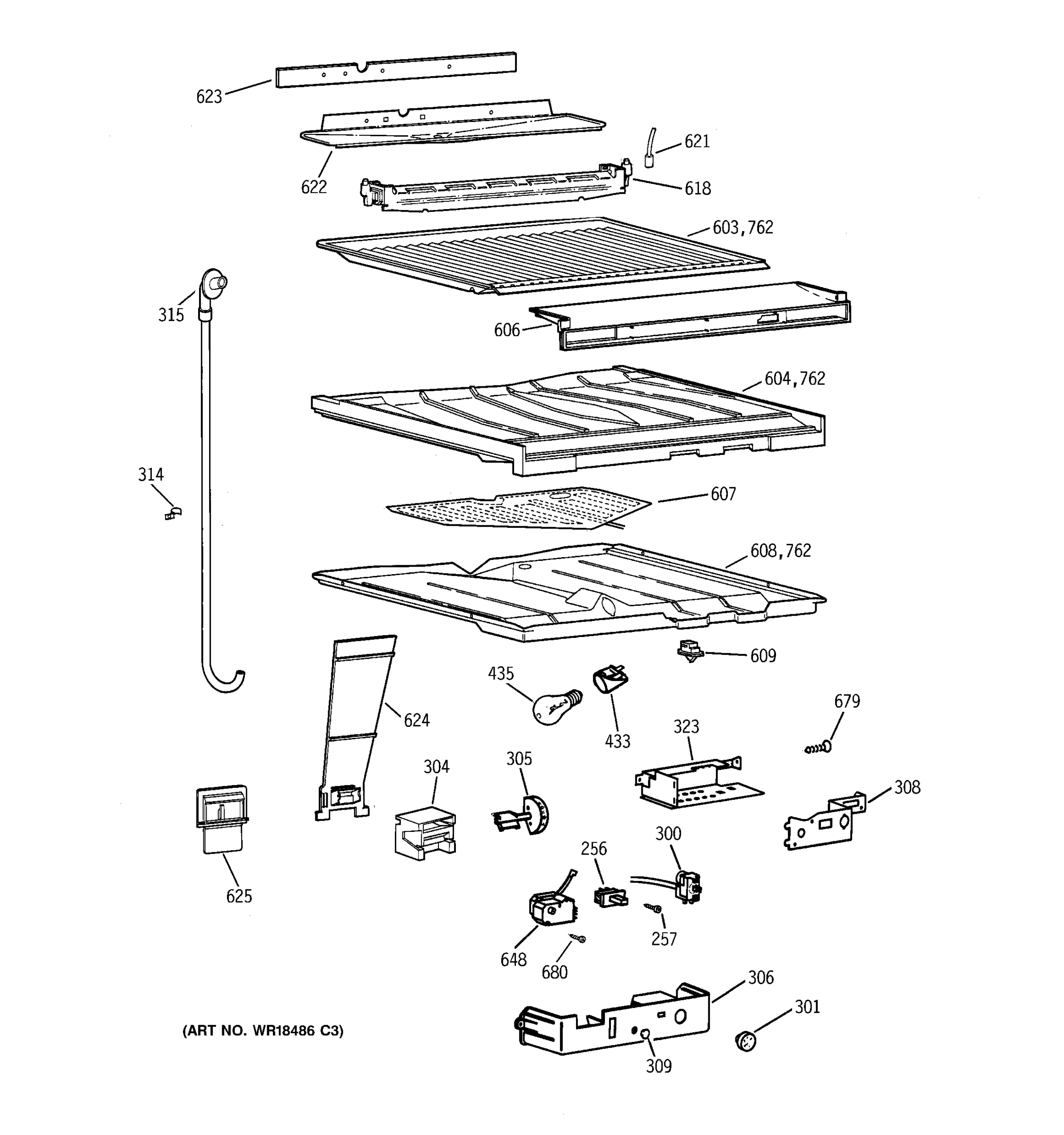 COMPARTMENT SEPARATOR PARTS